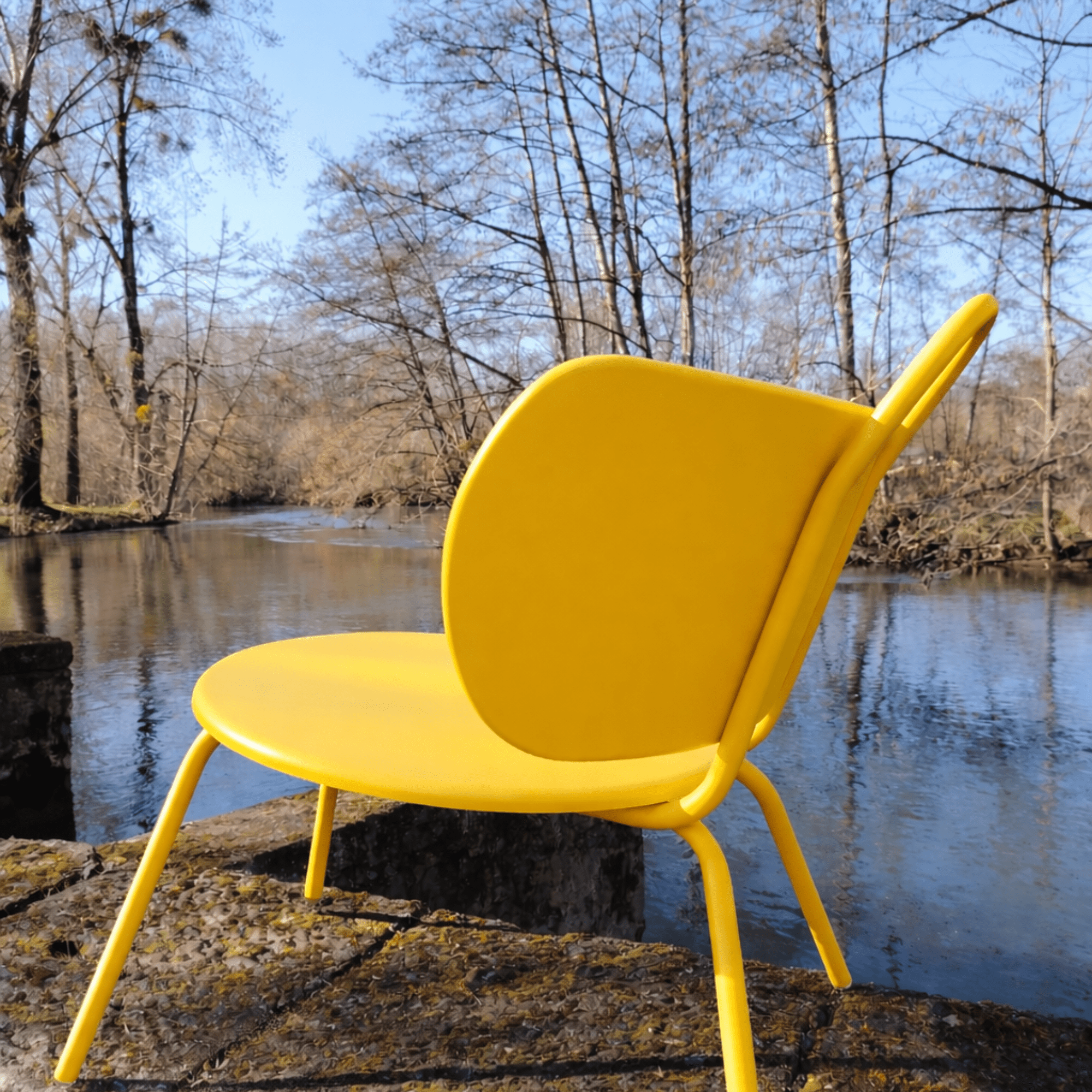 Fauteuil Lounge Swim - Jaune cédrat - bibelo