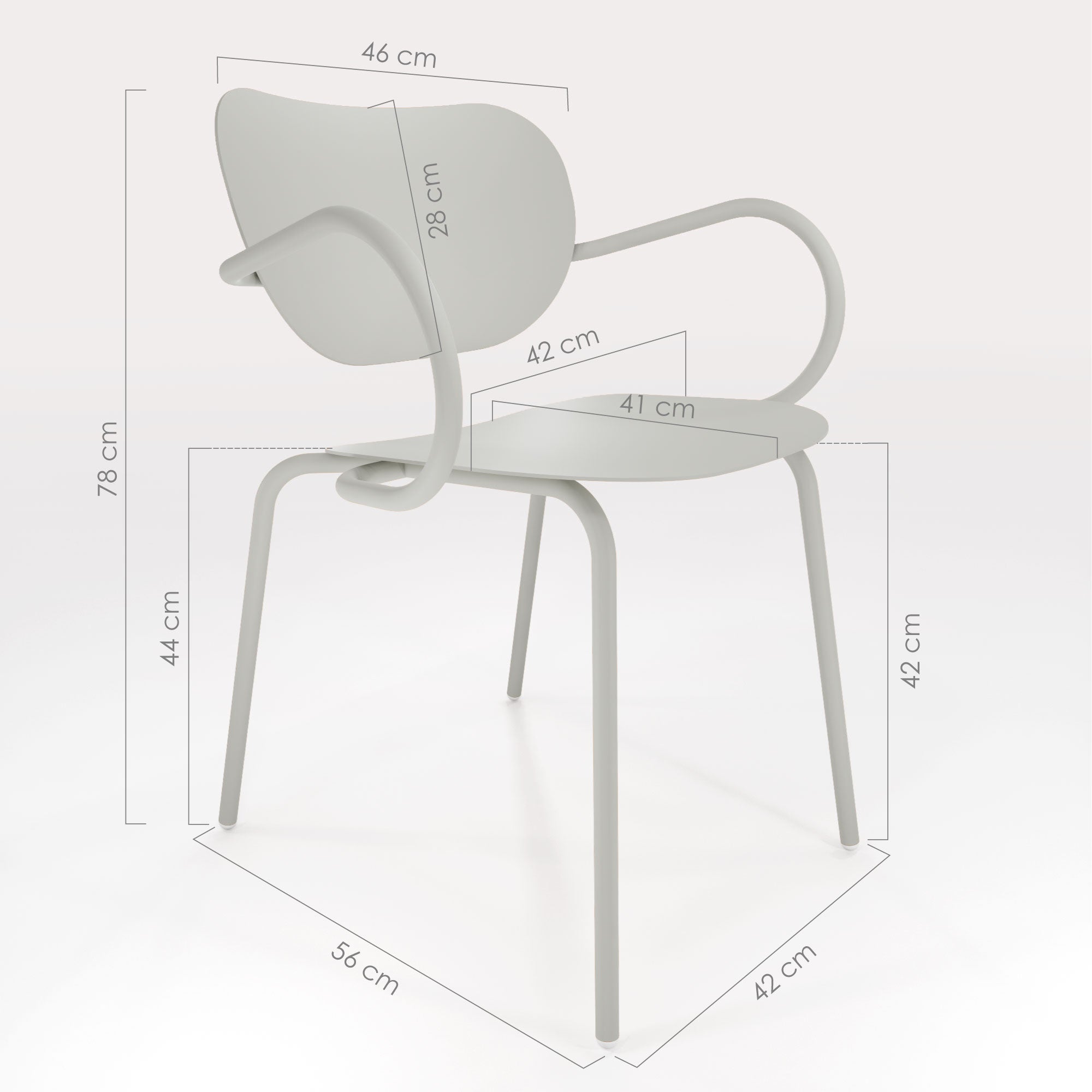 Schéma Technique Chaise Lilypad - bibelo
