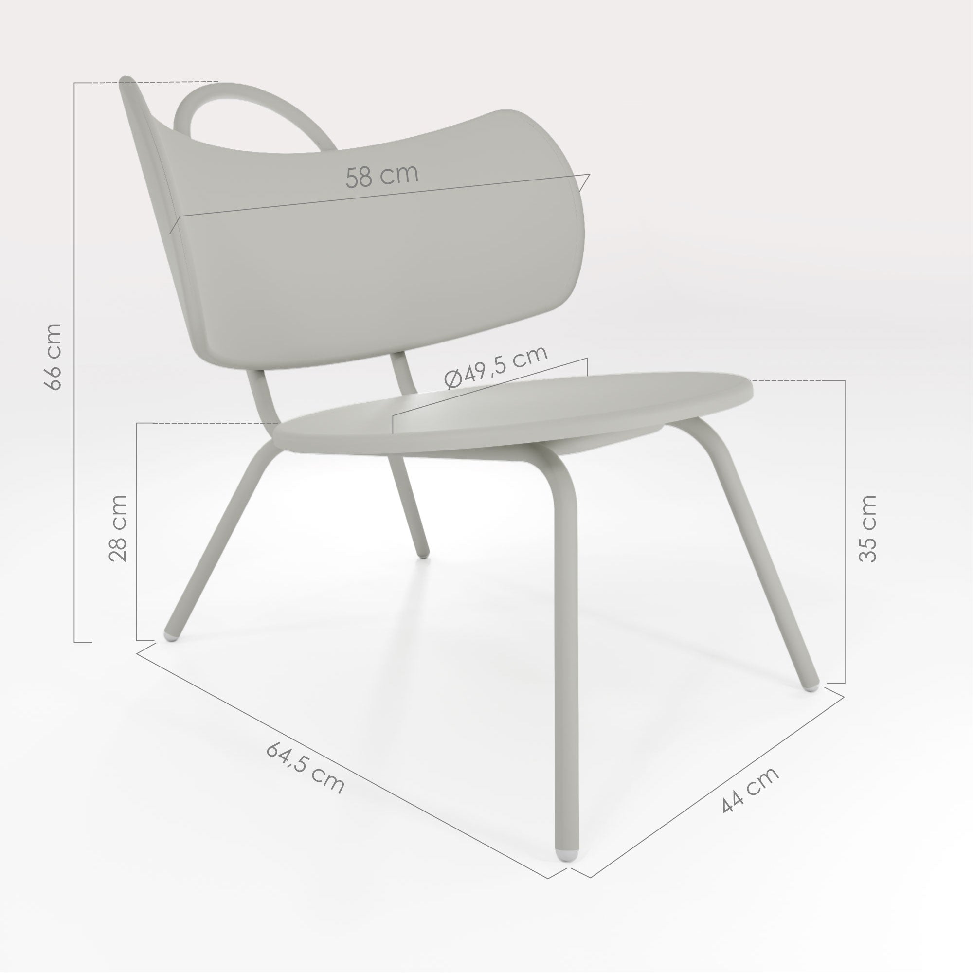 Schéma Technique Fauteuil Lounge Swim - bibelo