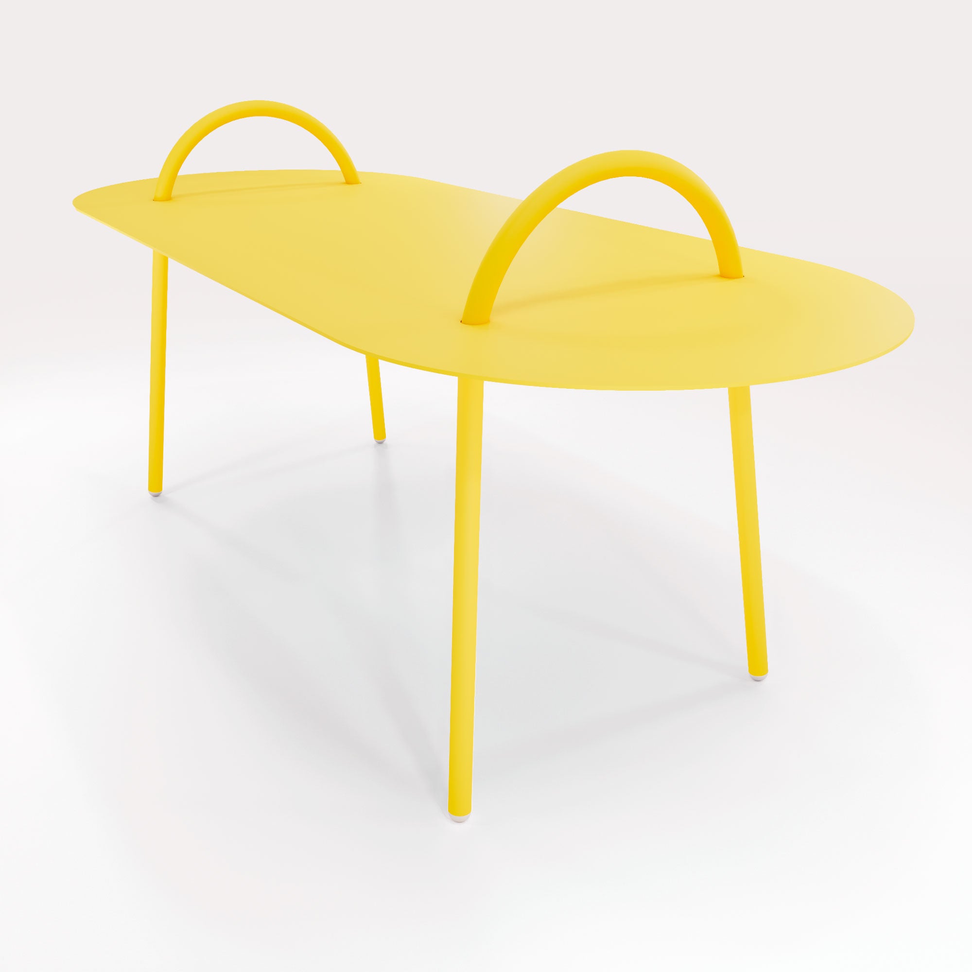 Table Basse Swim 117,5x49cm - Jaune Cédrat - bibelo