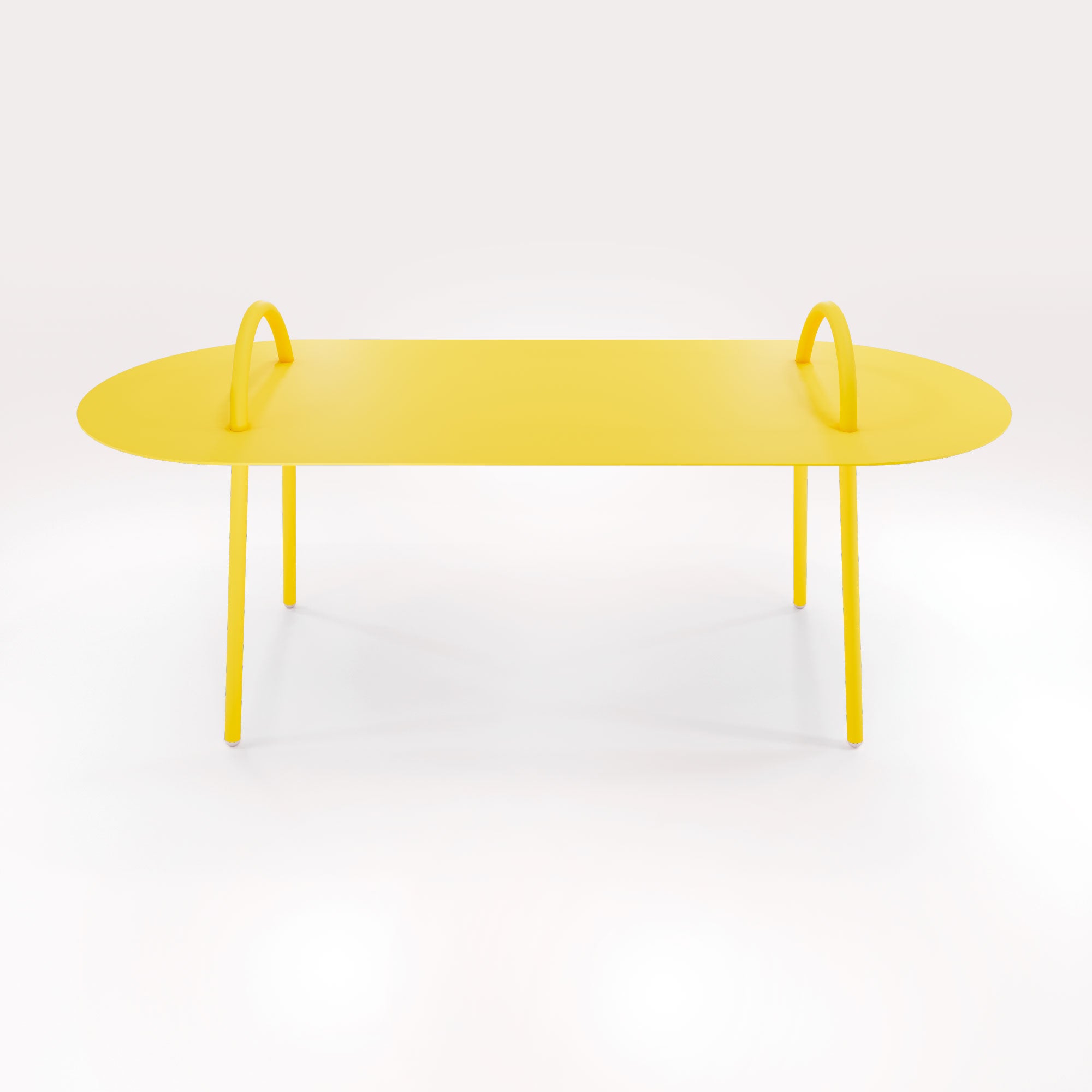 Table Basse Swim 117,5x49cm - Jaune Cédrat - bibelo