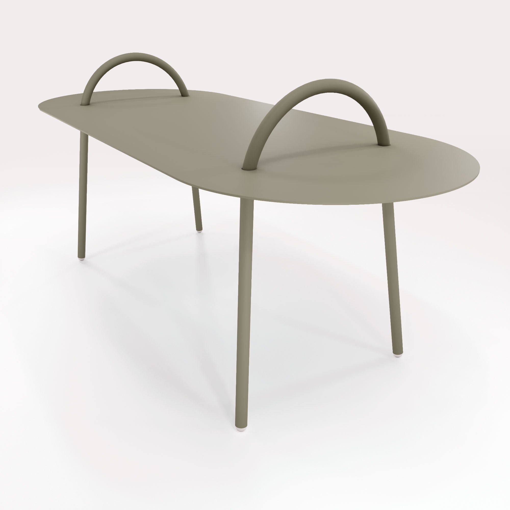 Table Basse Swim 117,5x49cm - Kaki Cendre - bibelo