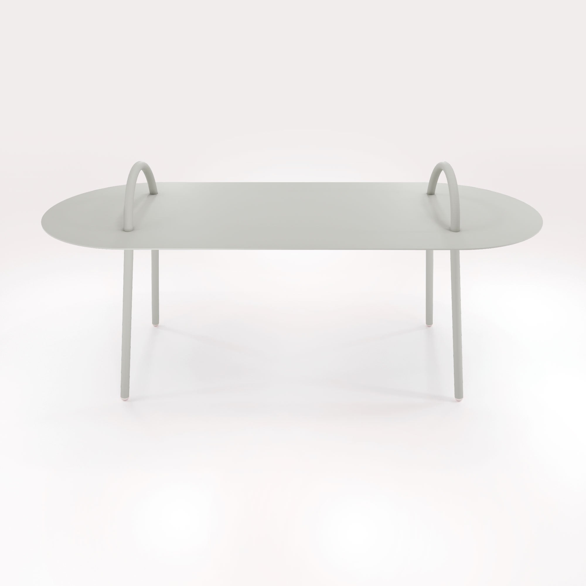Table Basse Swim 117,5x49cm - Gris Galet - bibelo