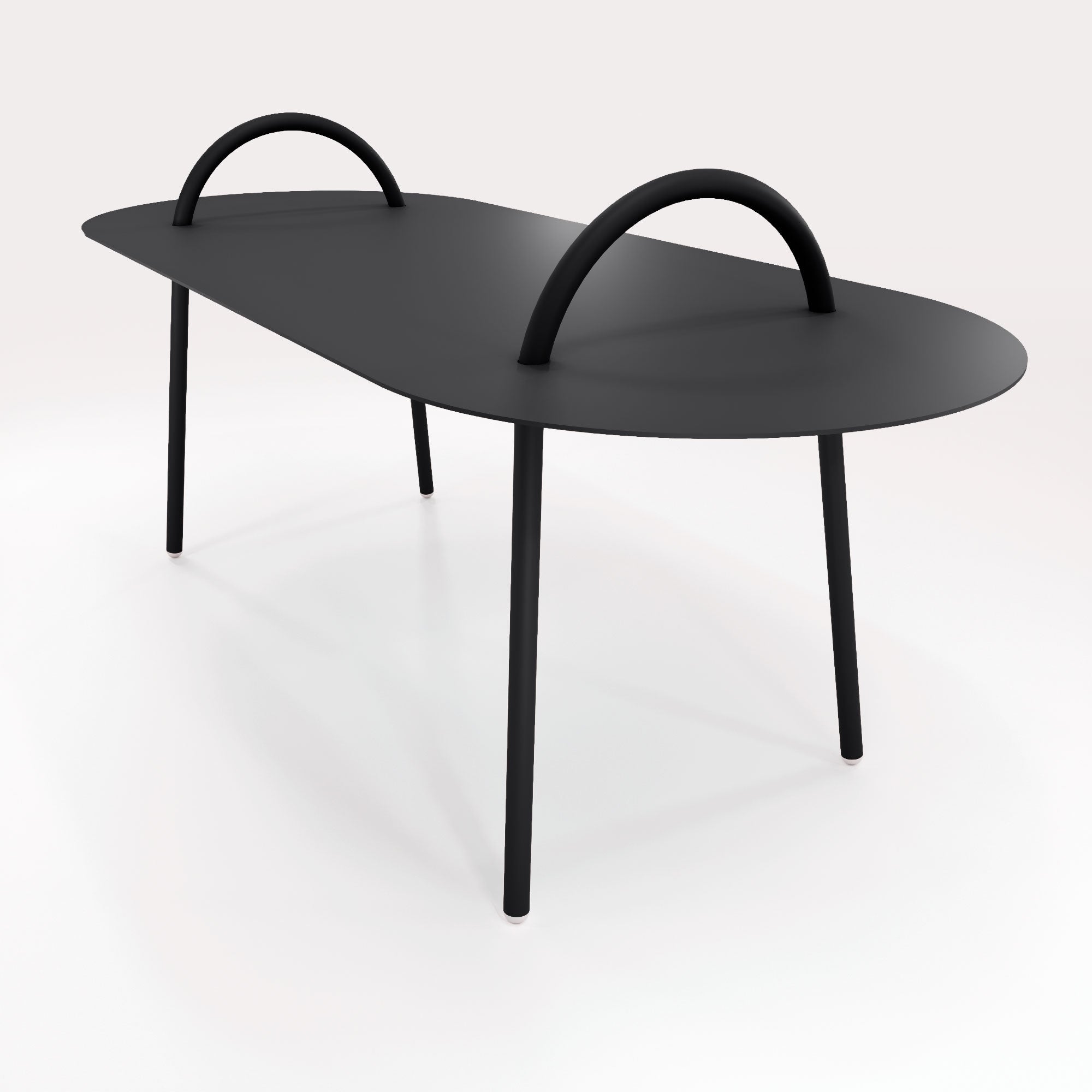 Table Basse Swim 117,5x49cm - Noir Iconique - bibelo