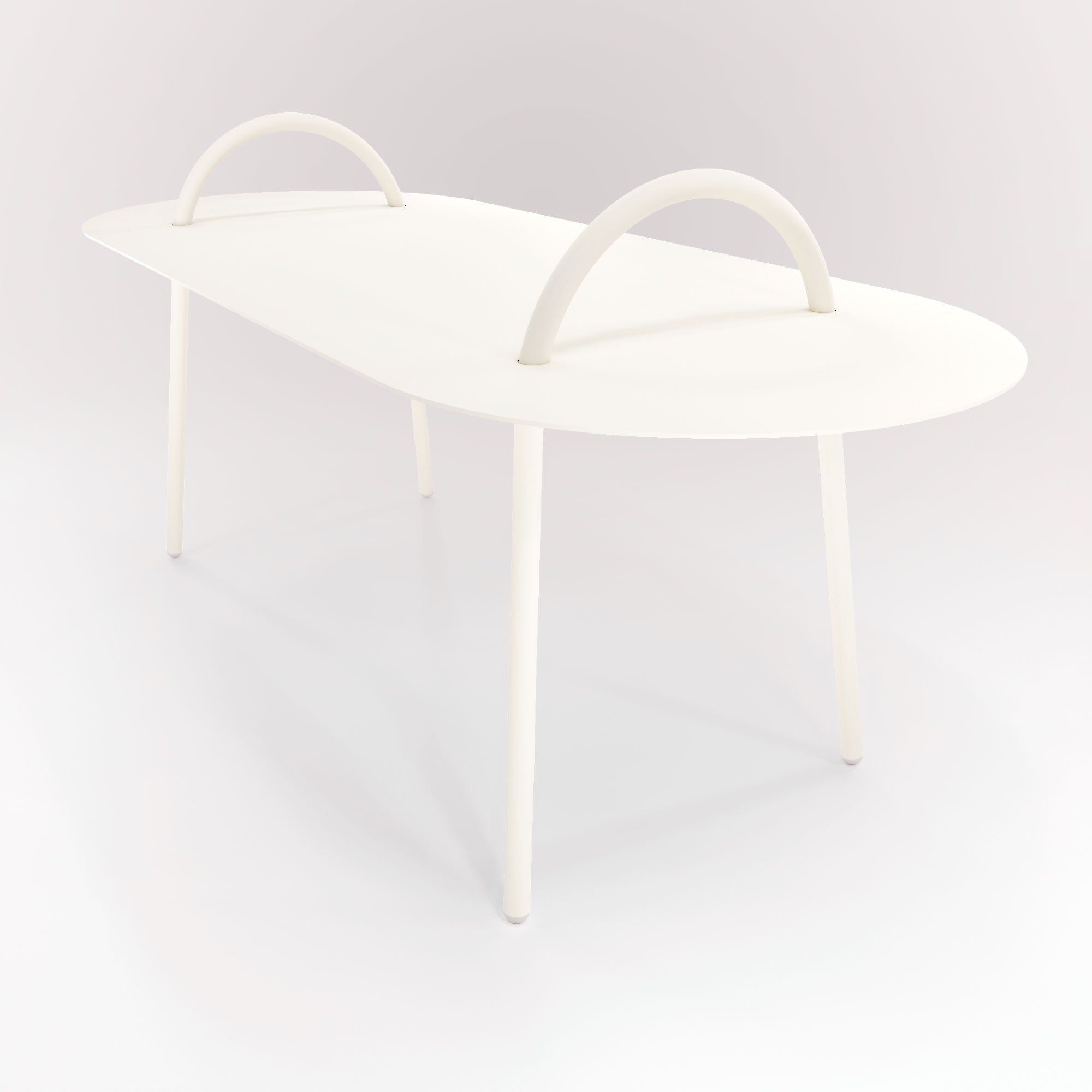Table Basse Swim 117,5x49cm - Neige Matin - bibelo