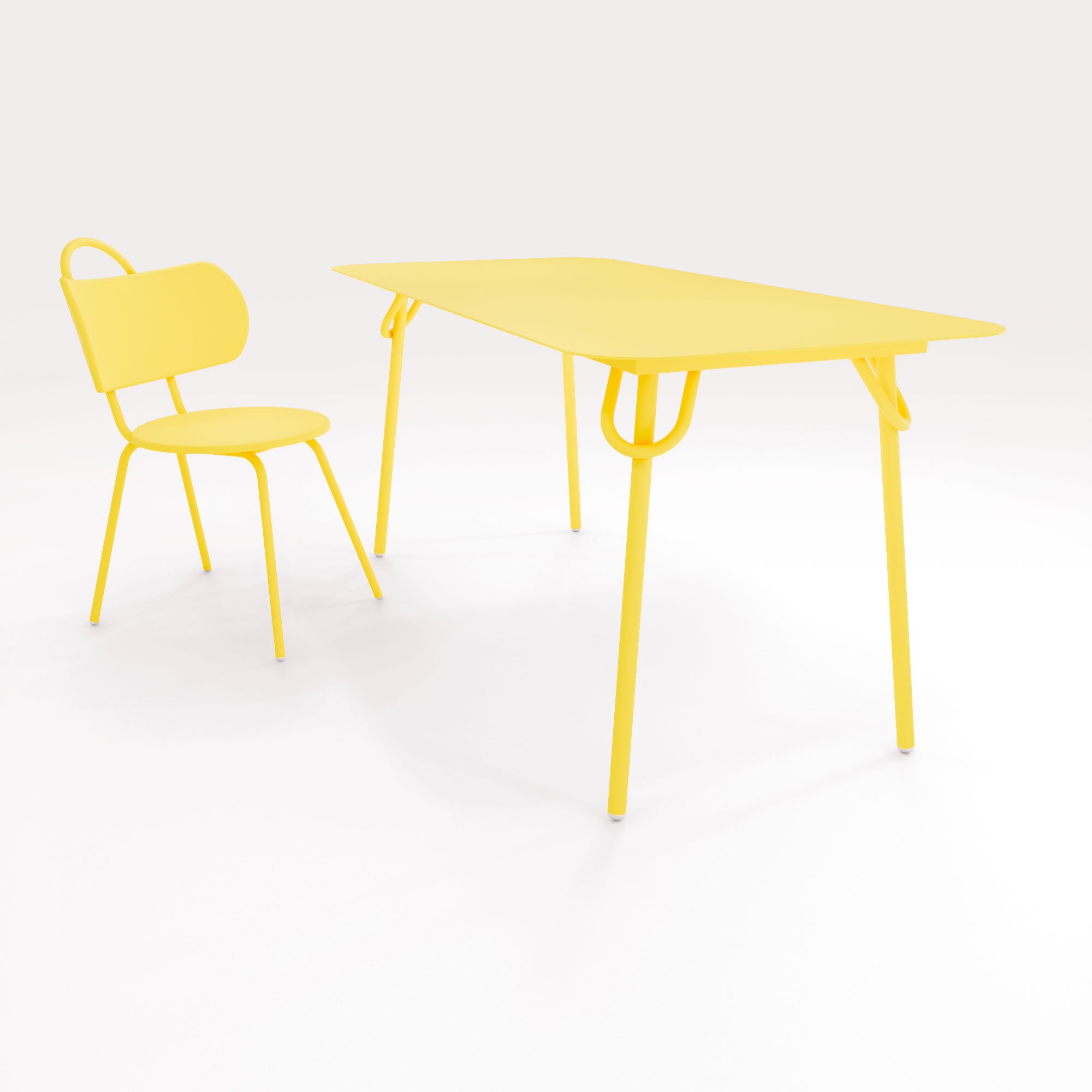 Table Swim 160x75cm - Jaune Cédrat - bibelo