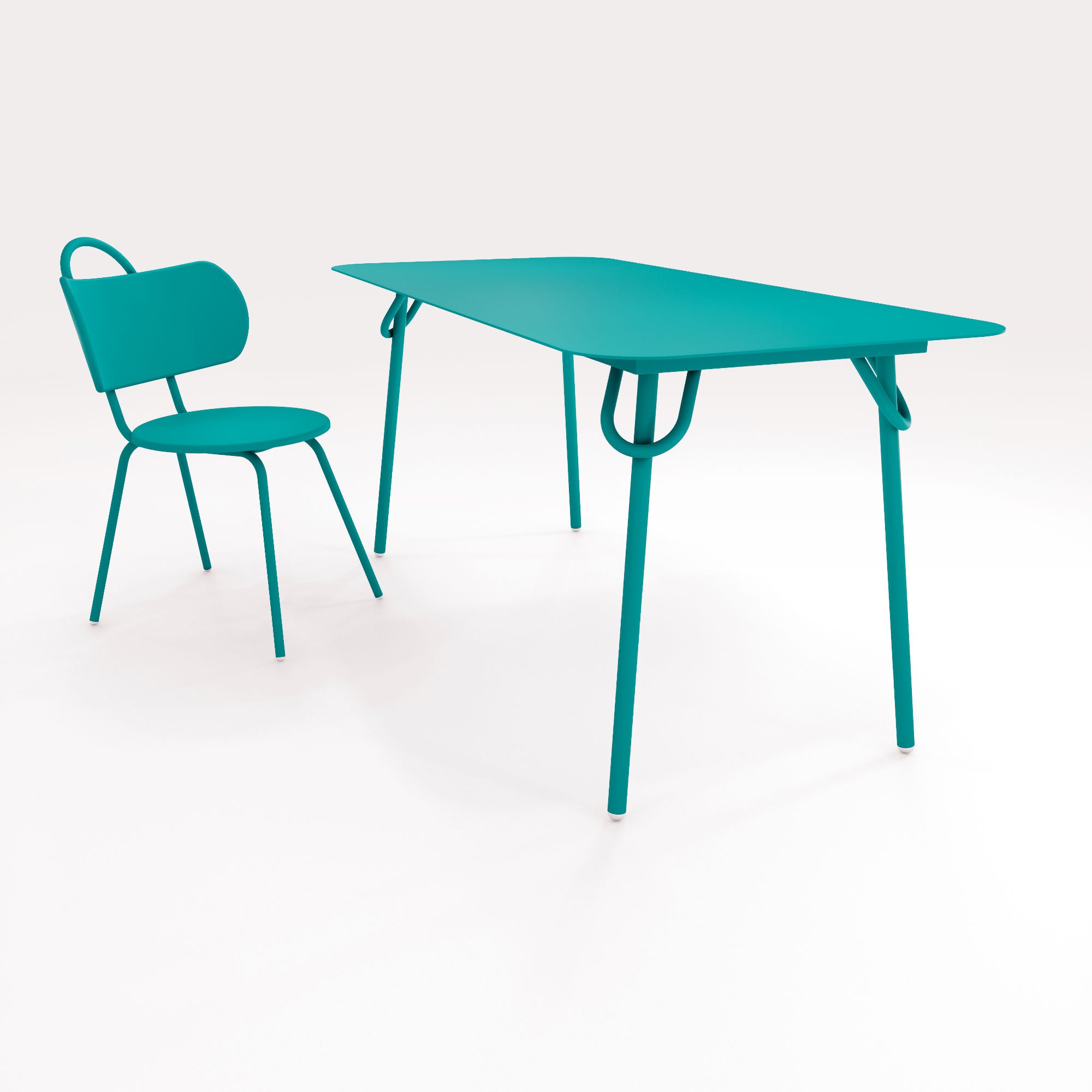 Table Swim 160x75cm - Bleu Horizon - bibelo