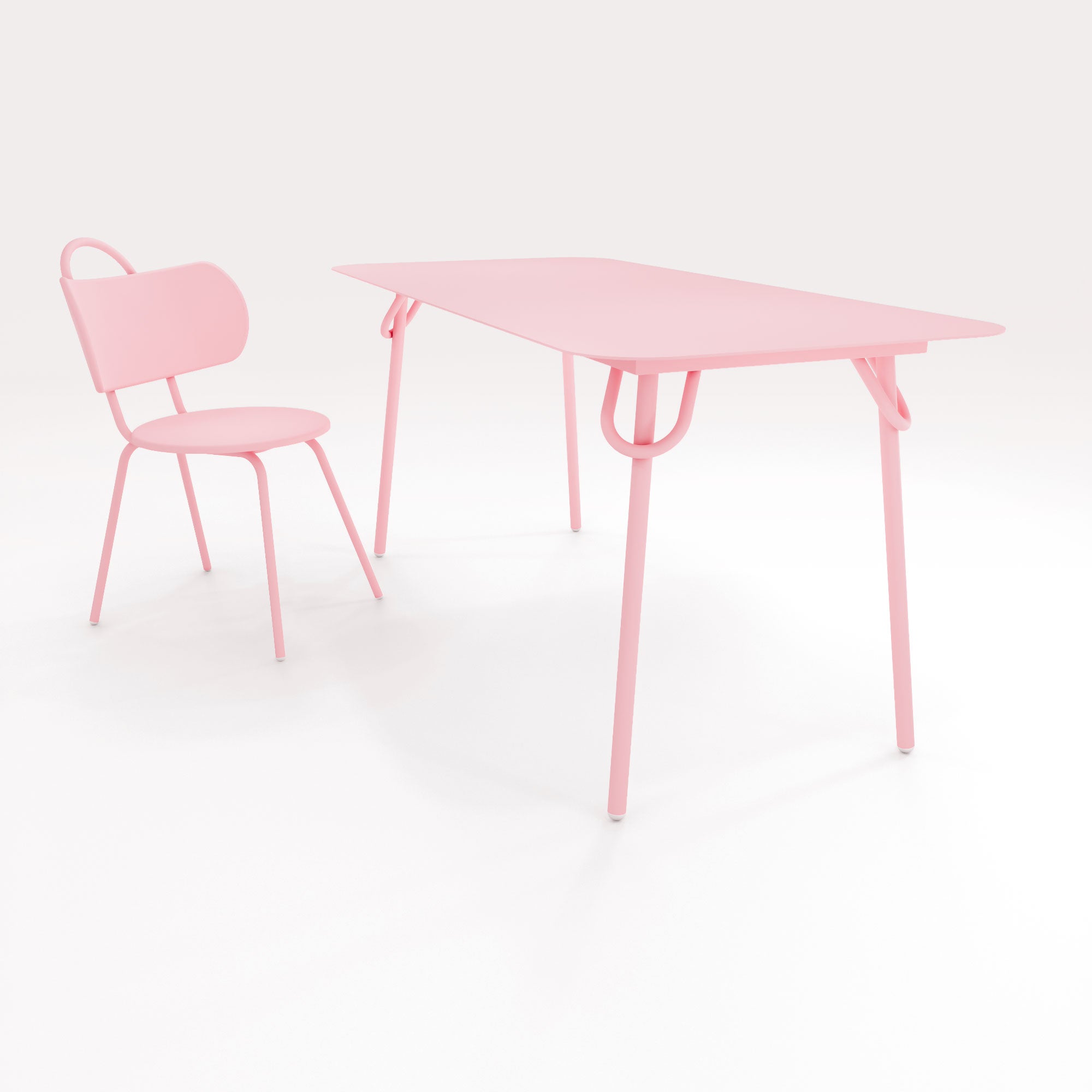 Table Swim 160x75cm - Rose Météores - bibelo