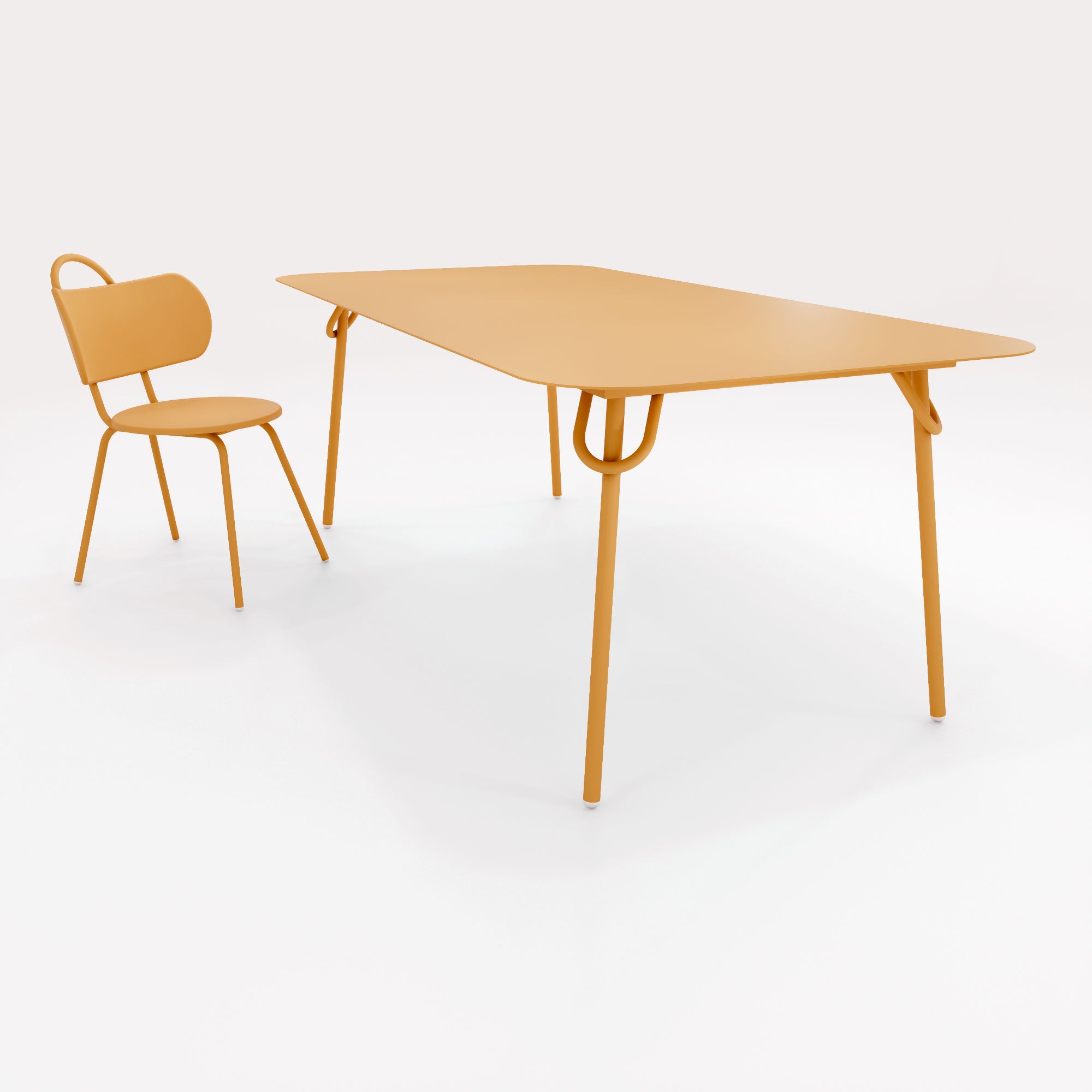 Table Swim 200x100cm - H75cm - Lin Doré - bibelo