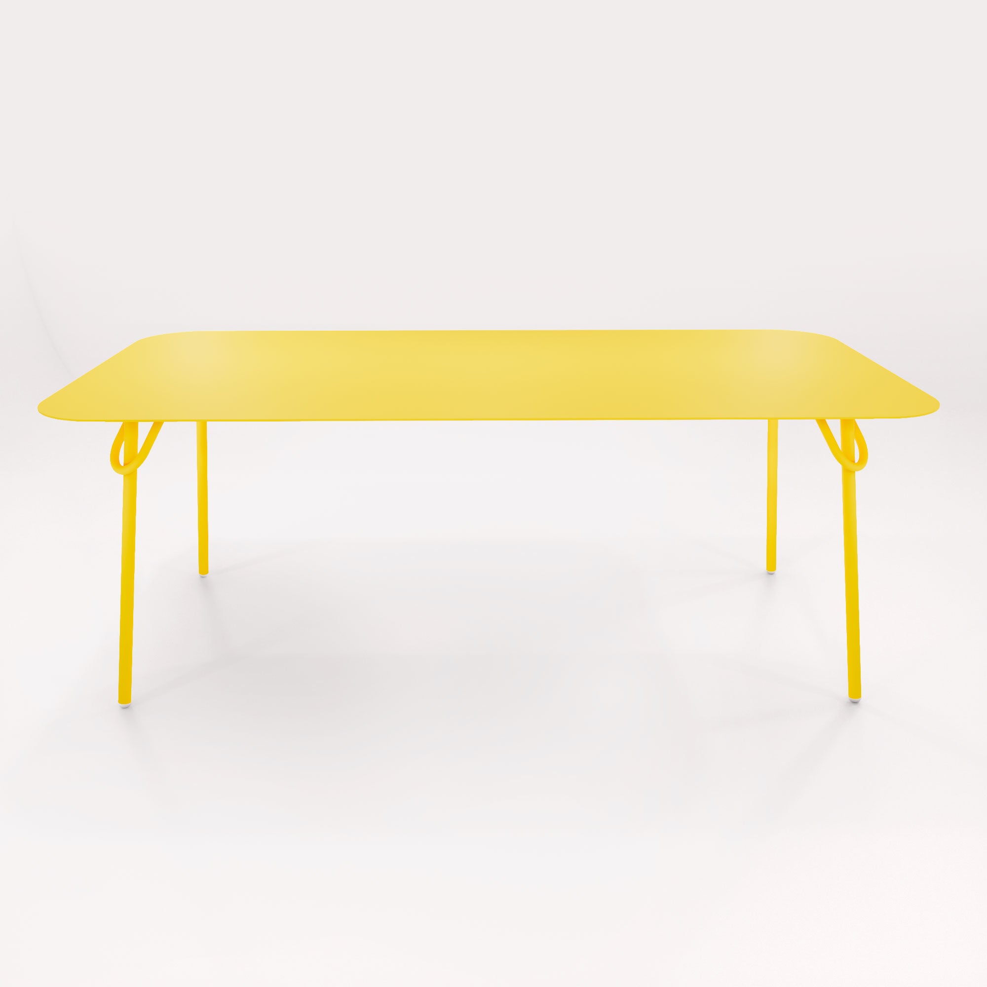 Table Swim 200x100cm - H75cm - Jaune Cédrat - bibelo