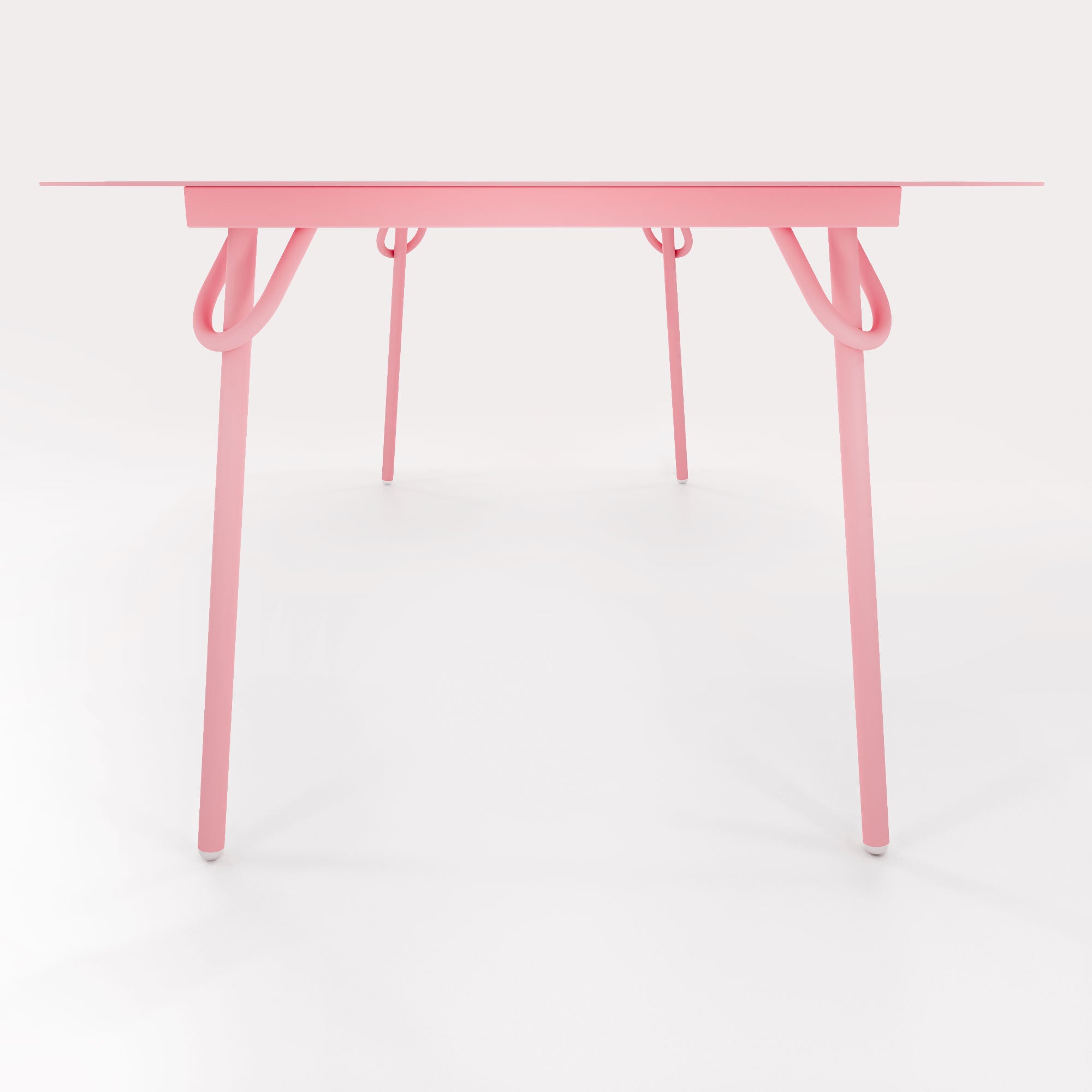 Table Swim 200x100cm - H75cm - Rose Météores - bibelo