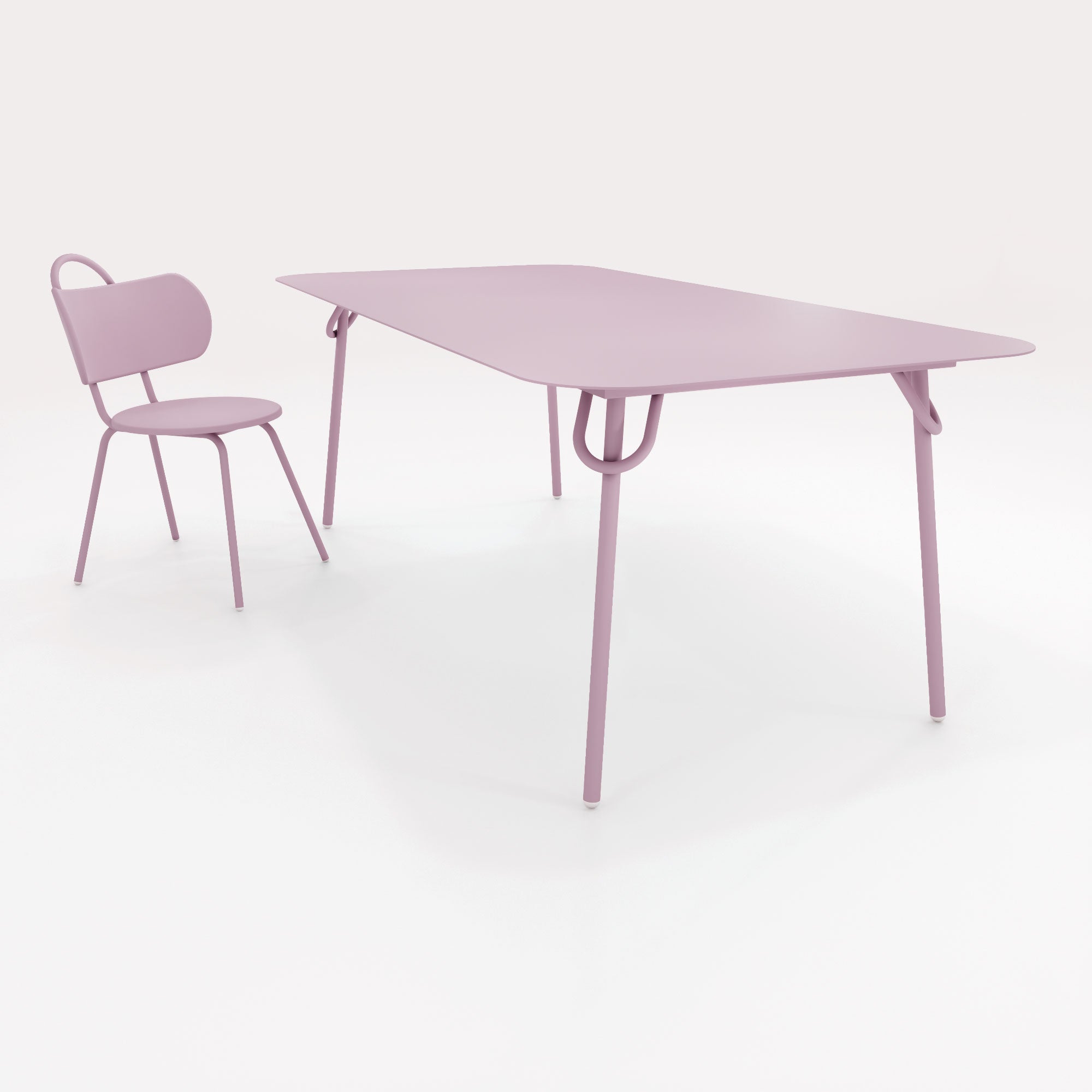 Table Swim 200x100cm - H75cm - Brume Lavande - bibelo