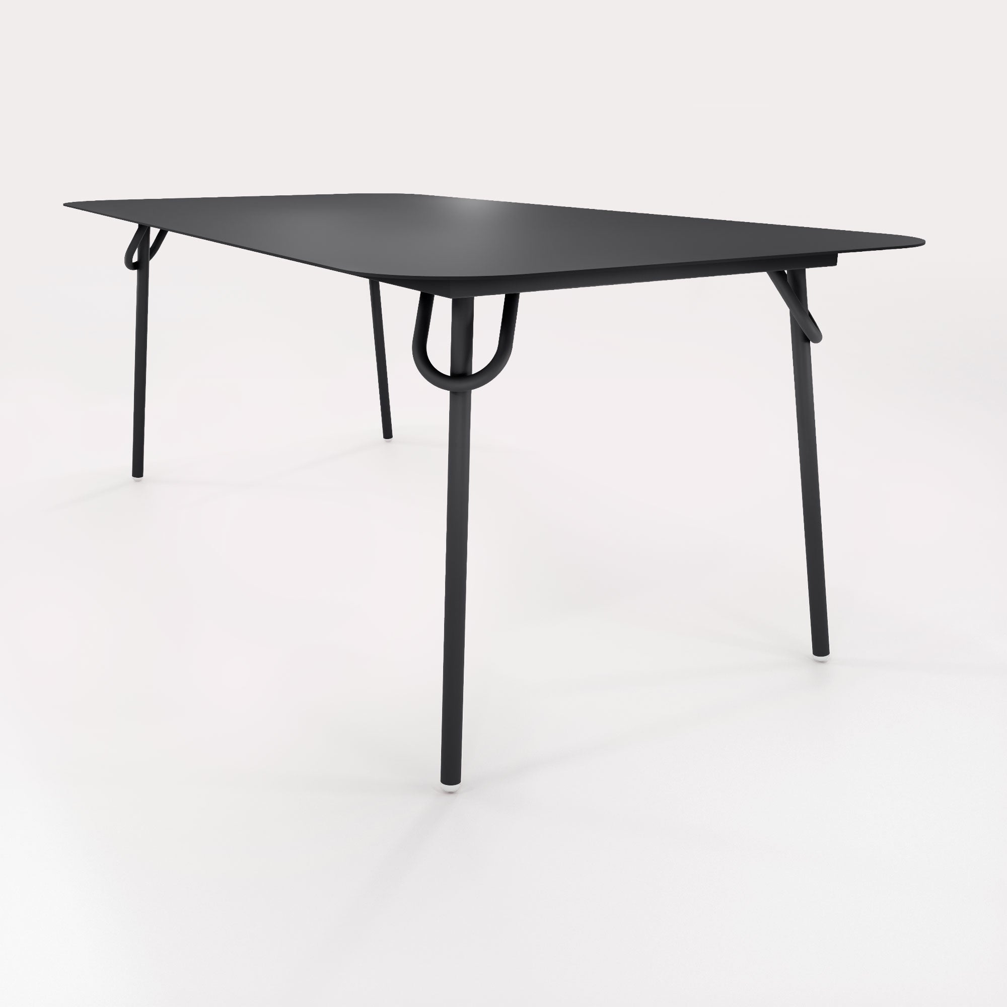 Table Swim 200x100cm - H75cm - Noir Iconique - bibelo