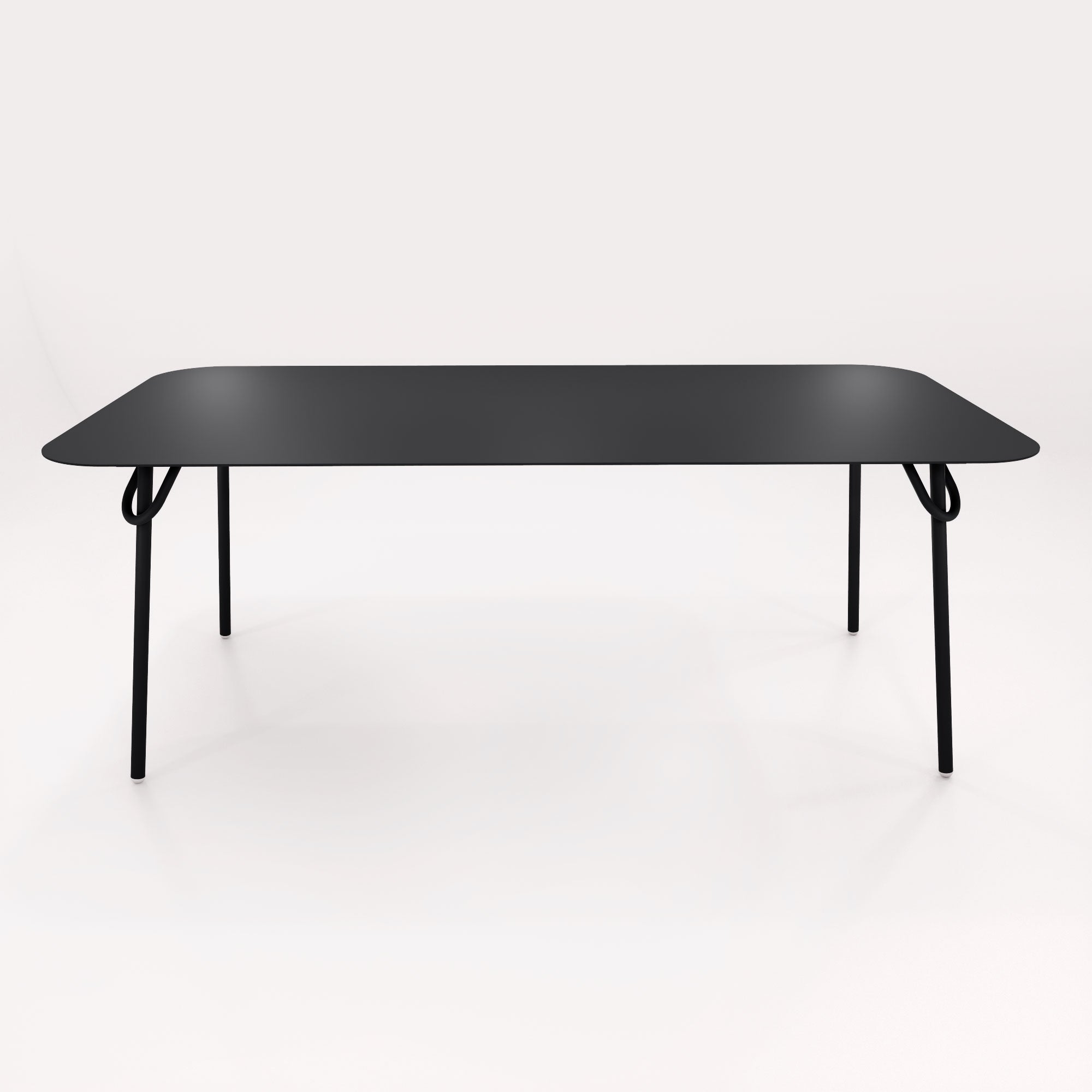 Table Swim 200x100cm - H75cm - Noir Iconique - bibelo