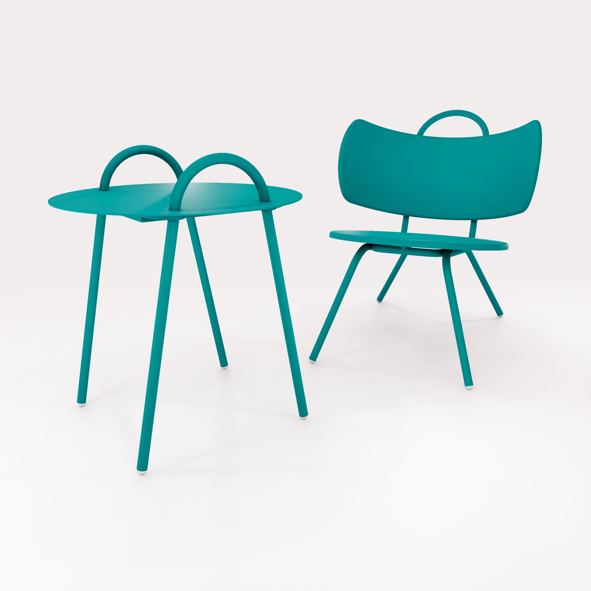 Table Basse Swim D51cm - Bleu Horizon - bibelo