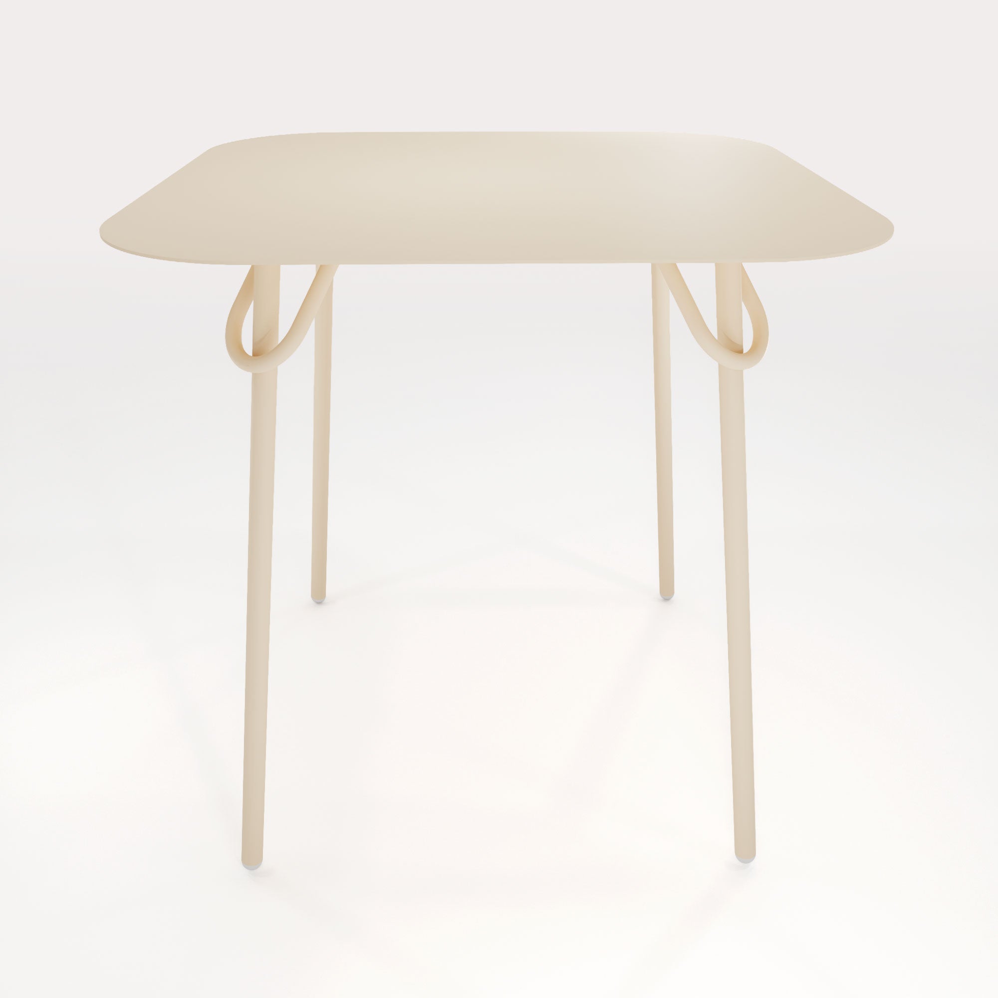 Table Duo Swim 75x75cm - H75cm - Sable Doré - bibelo