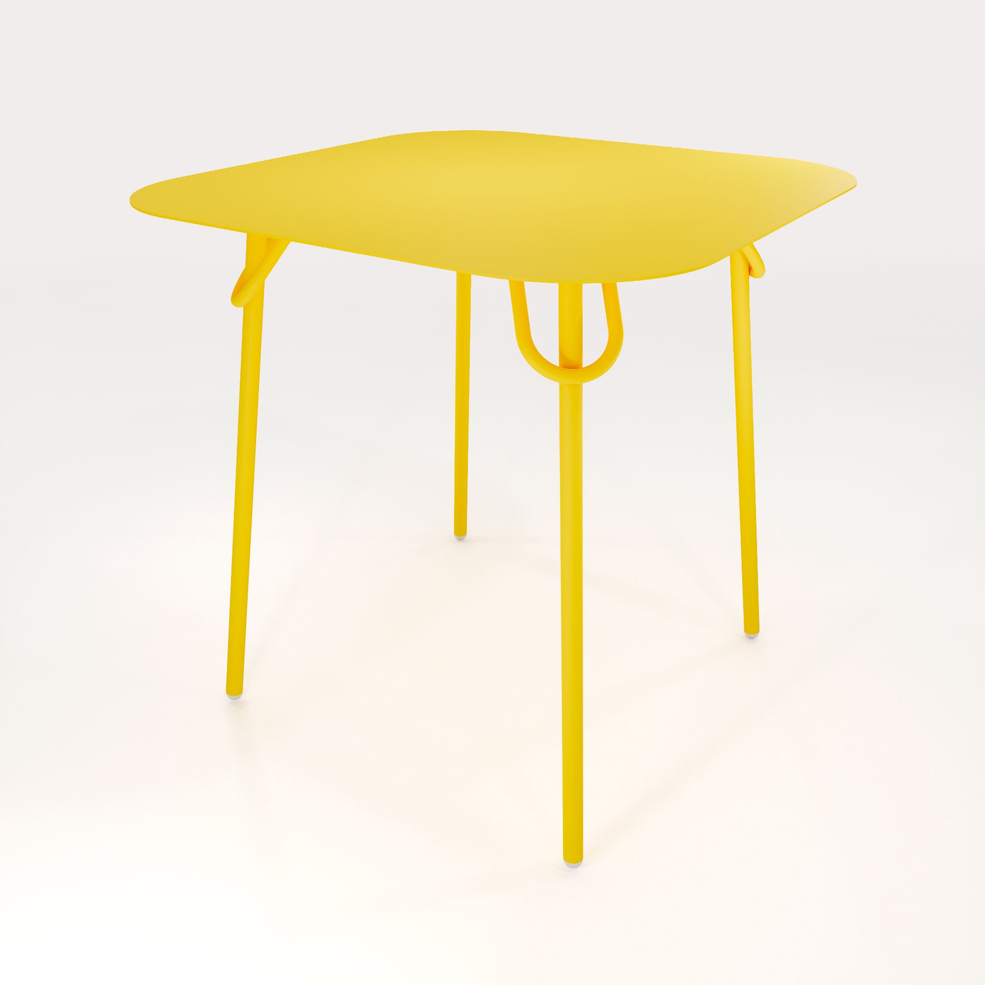 Table Duo Swim 75x75cm - H75cm - Jaune Cédrat - bibelo