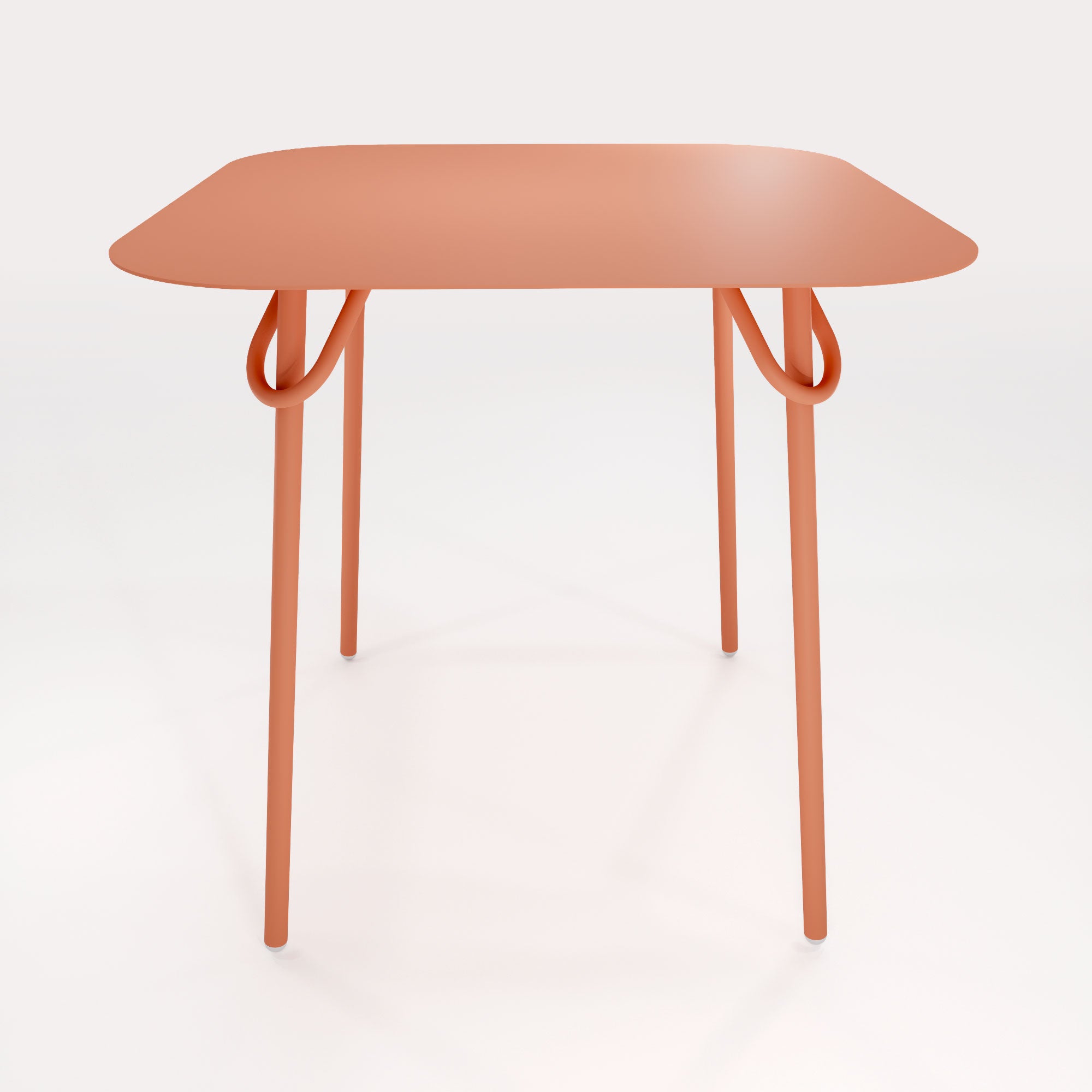 Table Duo Swim 75x75cm - H75cm - Terracotta Nuage - bibelo