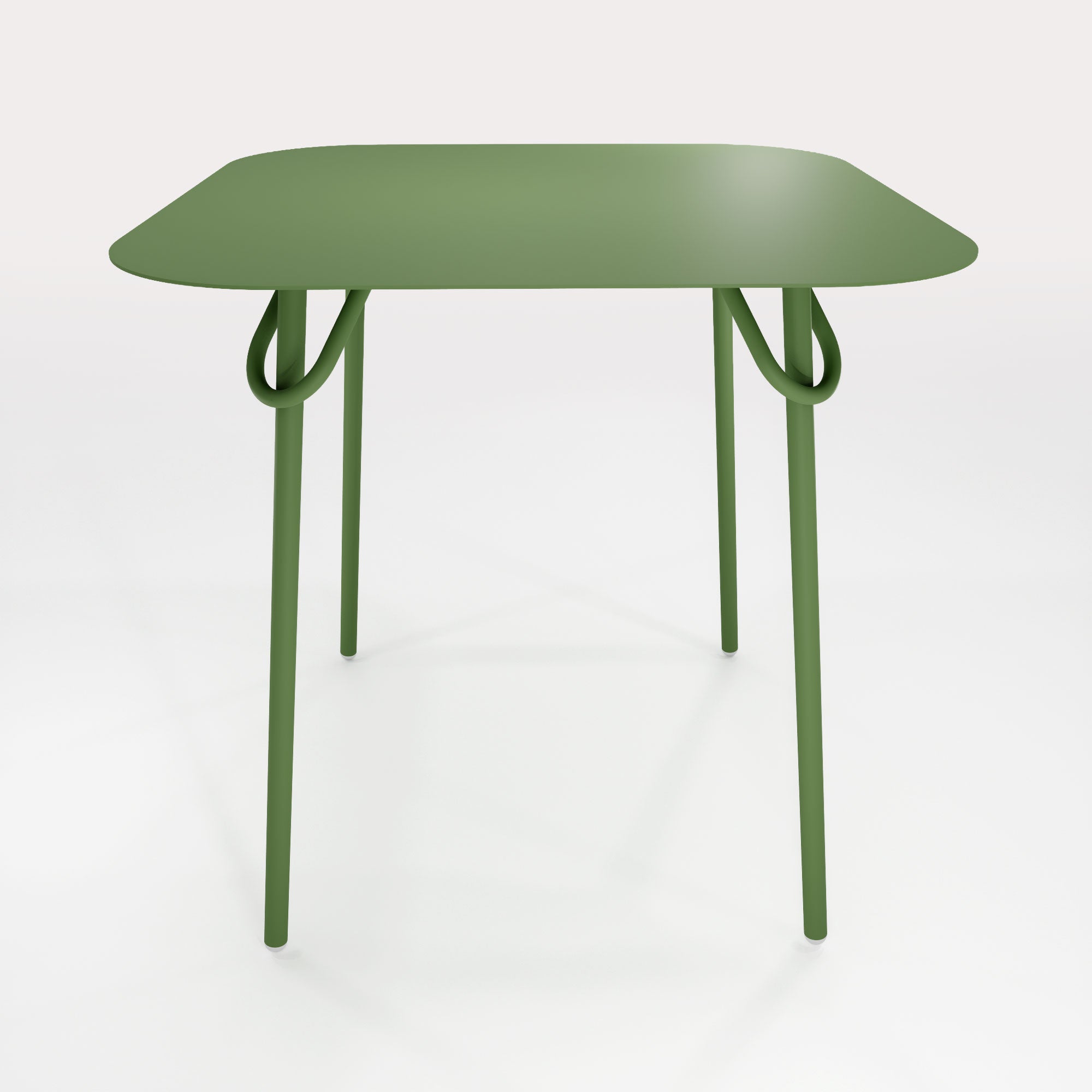 Table Duo Swim 75x75cm - H75cm - Vert Lichen - bibelo