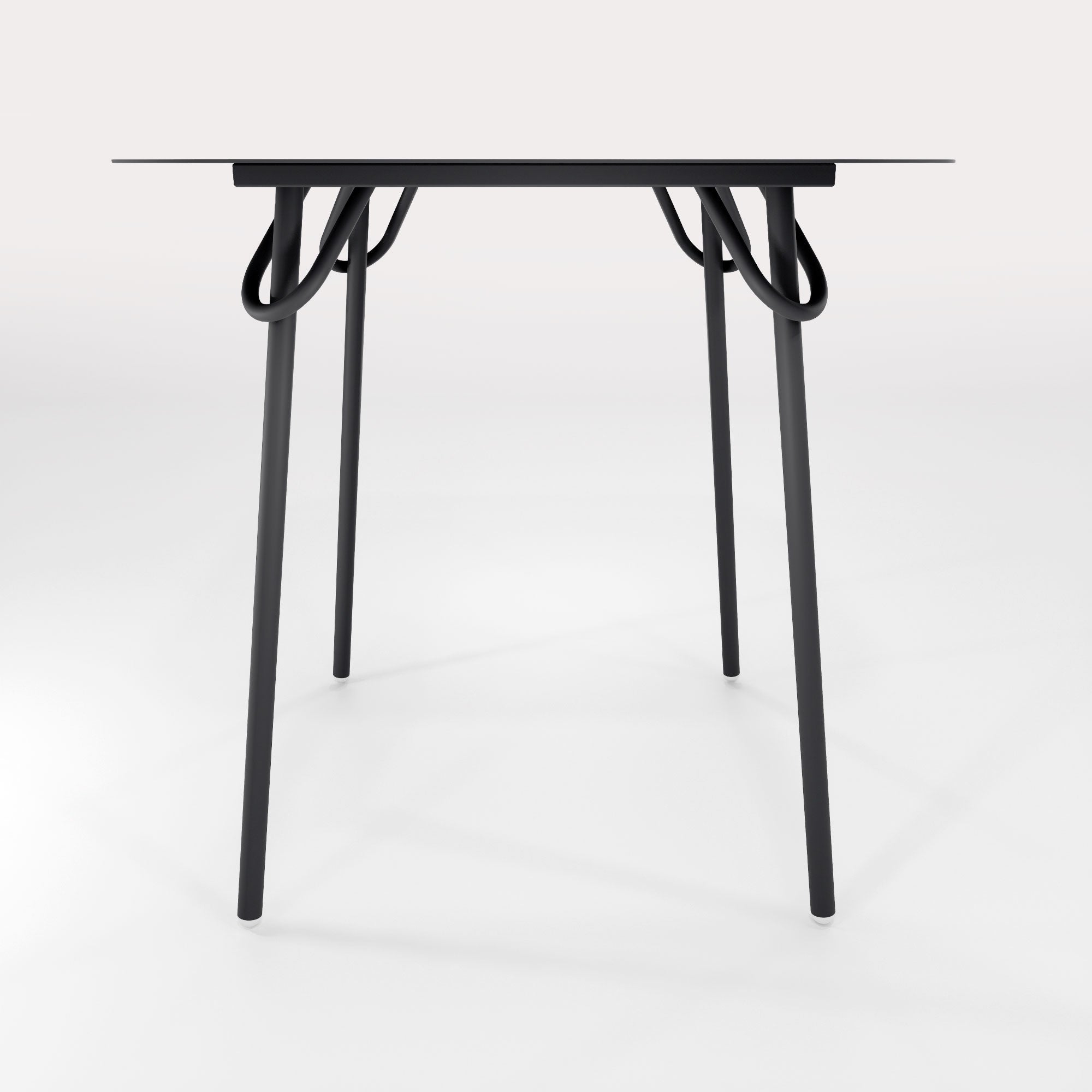 Table Duo Swim 75x75cm - H75cm - Noir Iconique - bibelo