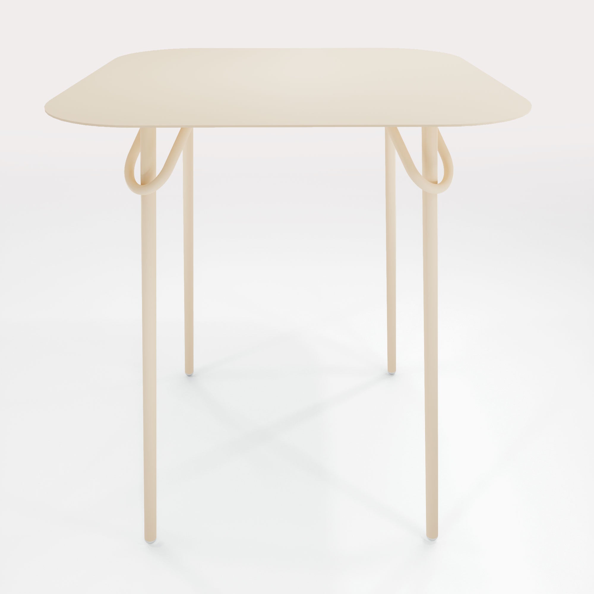 Table Duo Swim 75x75cm - H90cm - Sable Doré - bibelo