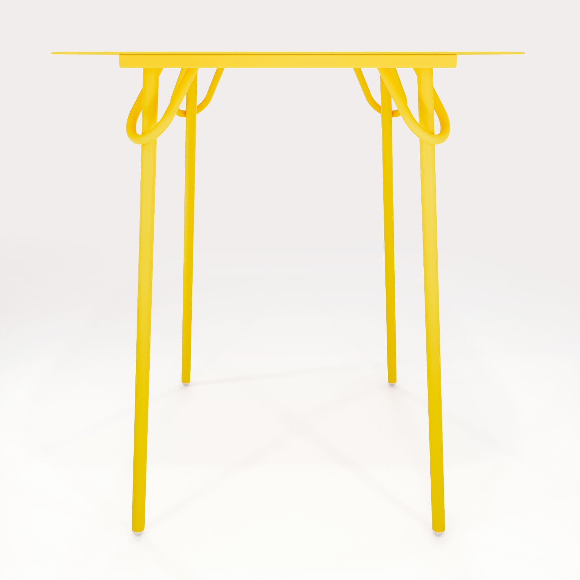 Table Duo Swim 75x75cm - H90cm - Jaune Cédrat - bibelo
