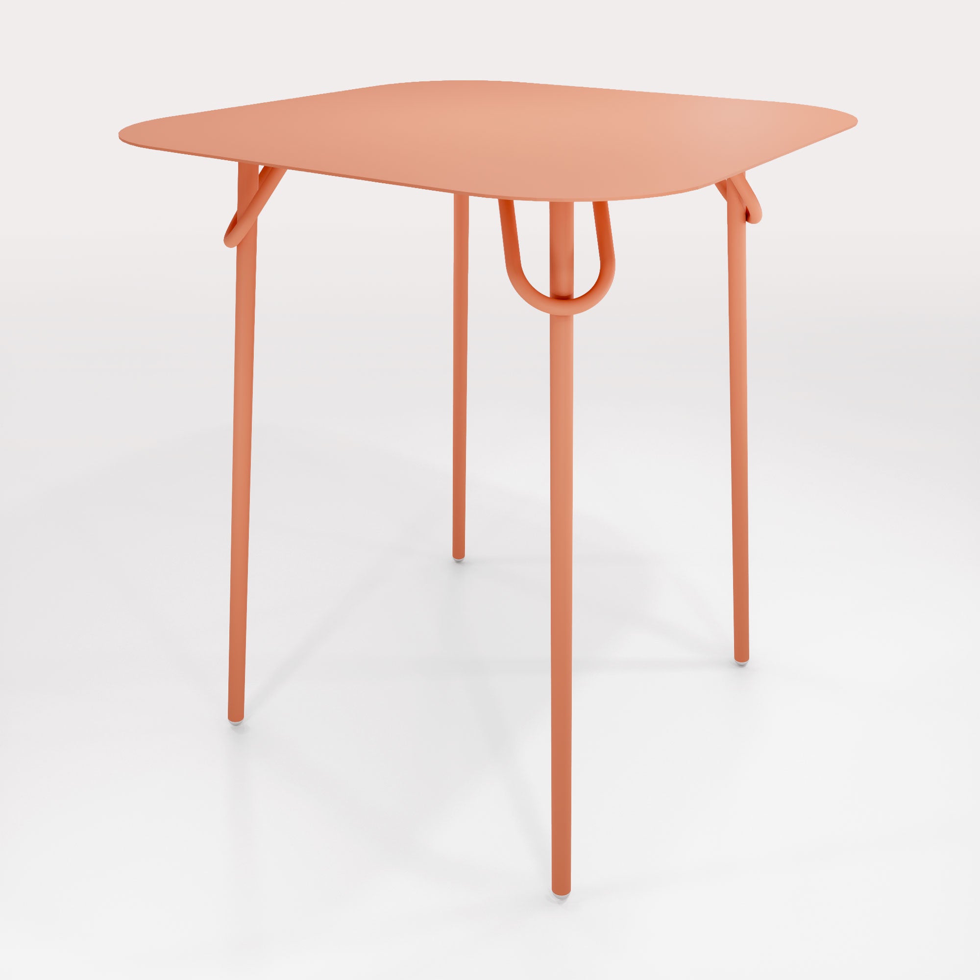 Table Duo Swim 75x75cm - H90cm - Terracotta Nuage - bibelo