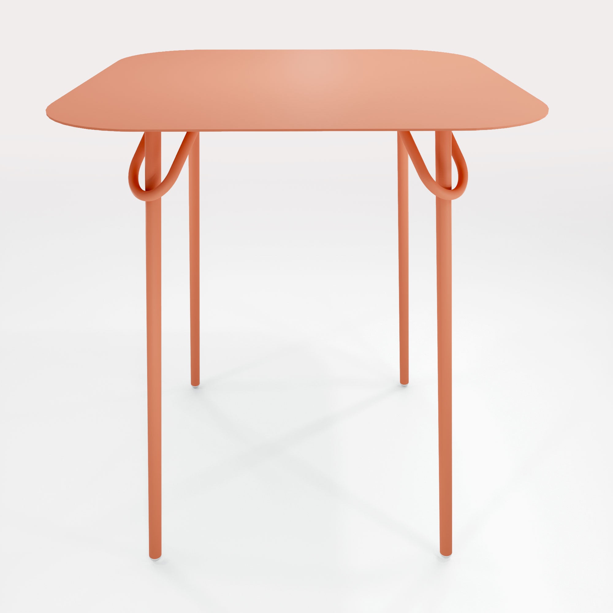 Table Duo Swim 75x75cm - H90cm - Terracotta Nuage - bibelo