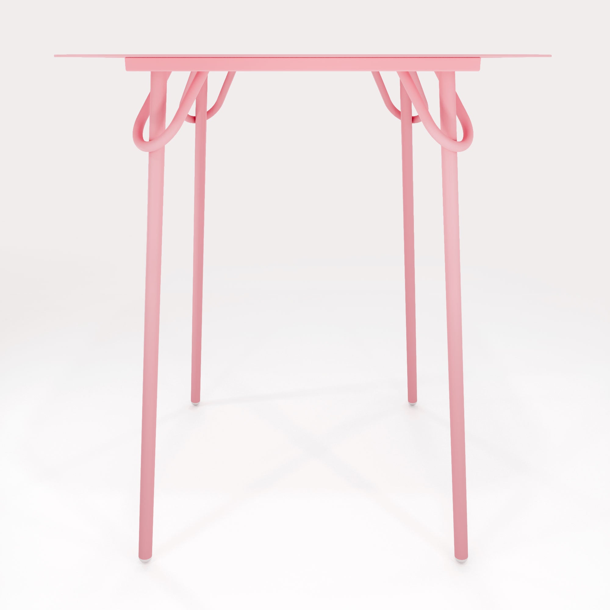Table Duo Swim 75x75cm - H90cm - Rose Météores - bibelo
