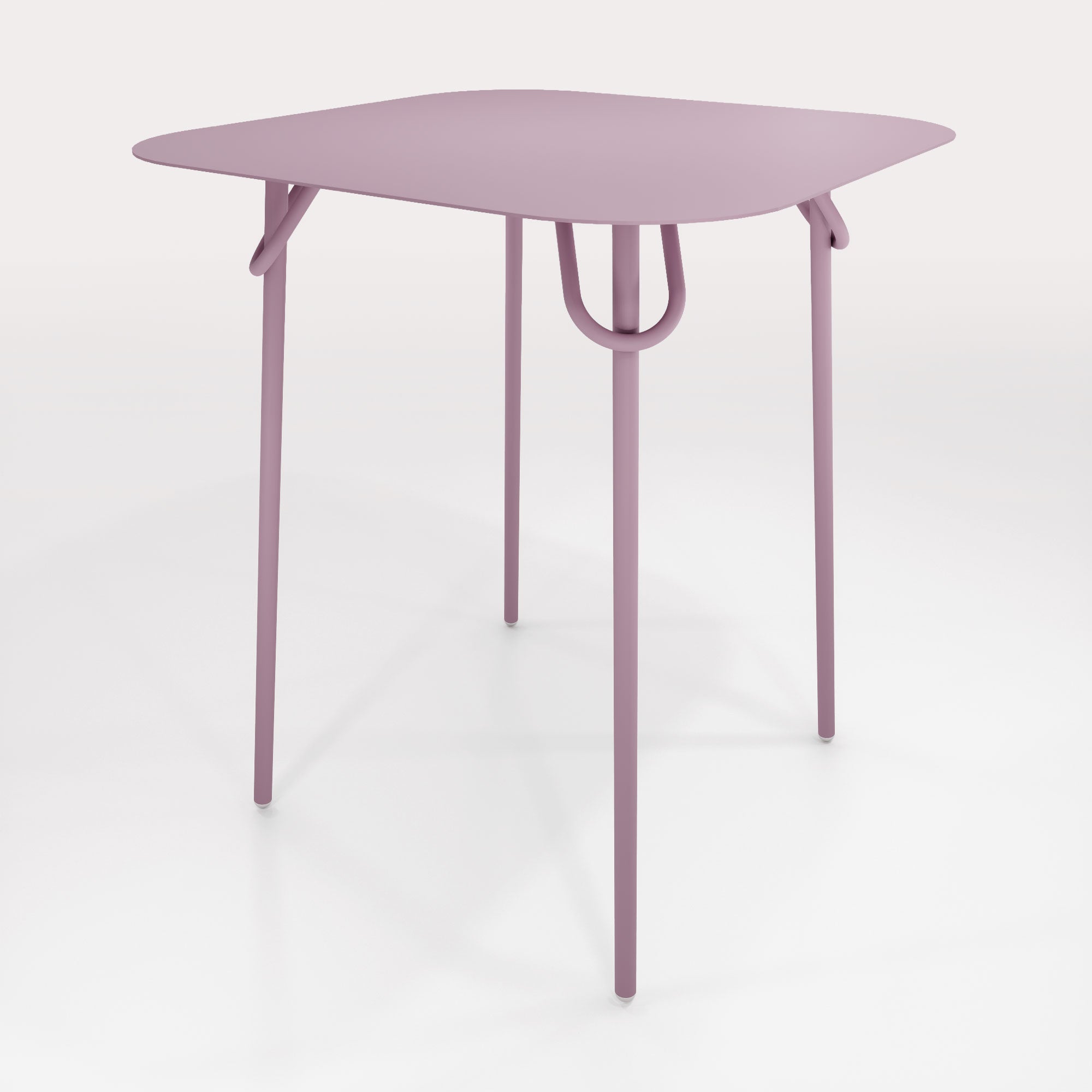Table Duo Swim 75x75cm - H90cm - Brume Lavande - bibelo