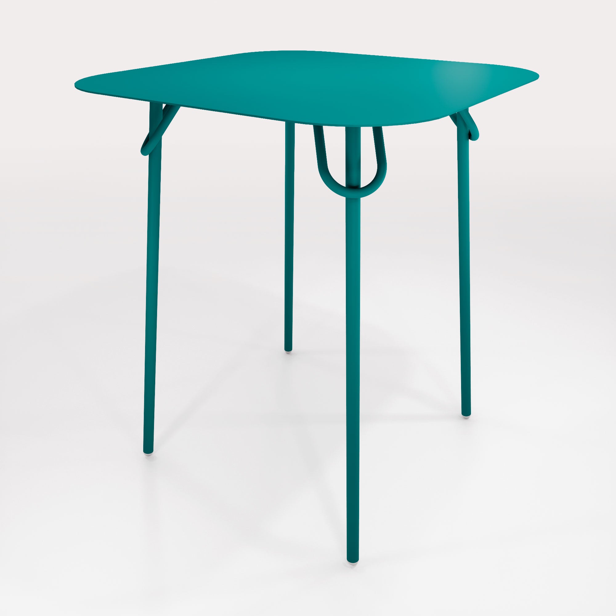 Table Duo Swim 75x75cm - H90cm - Bleu Horizon - bibelo
