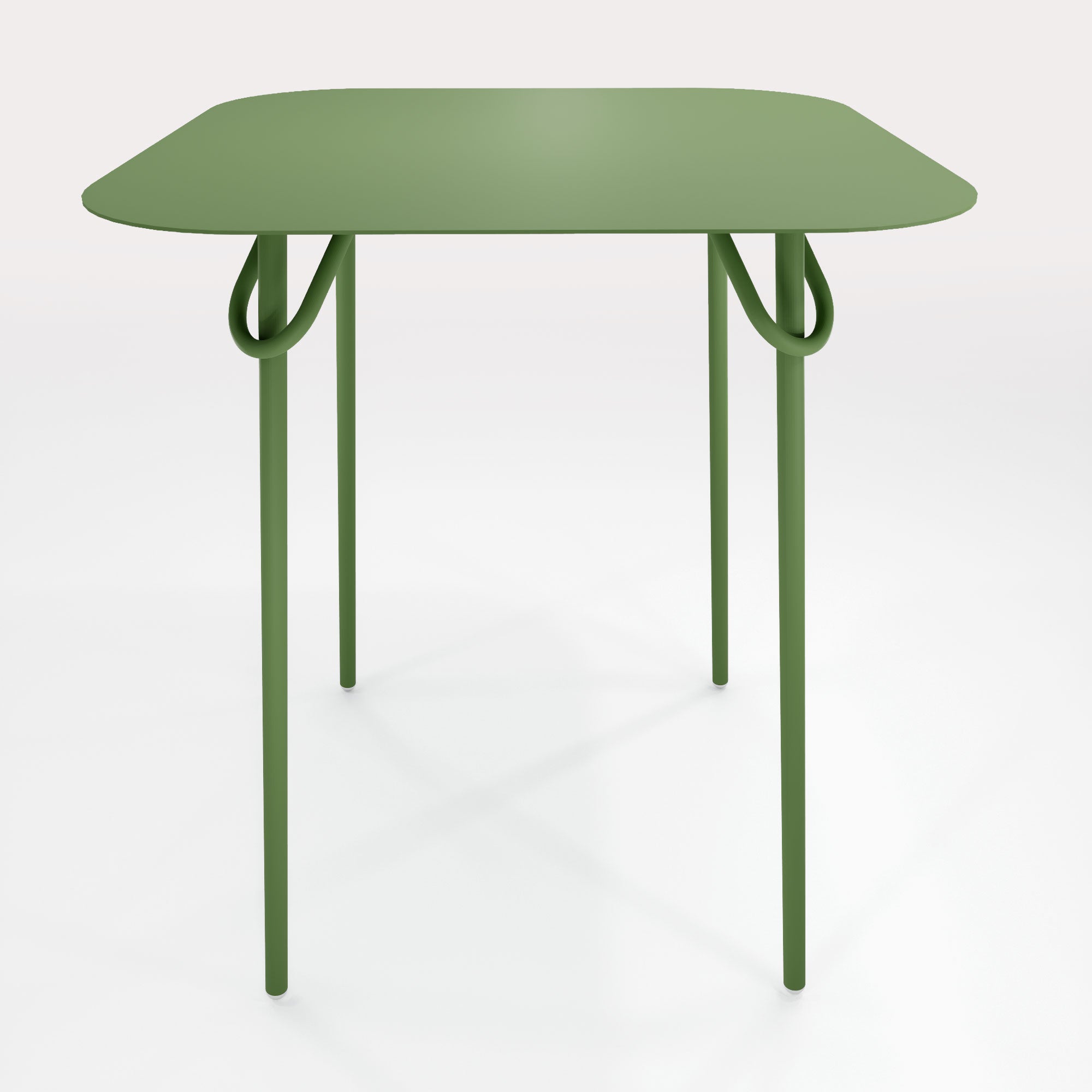 Table Duo Swim 75x75cm - H90cm - Vert Lichen - bibelo