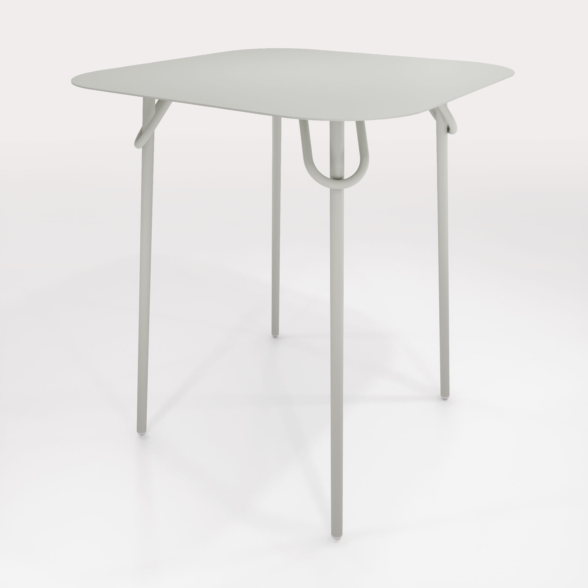 Table Duo Swim 75x75cm - H90cm - Gris Galet - bibelo