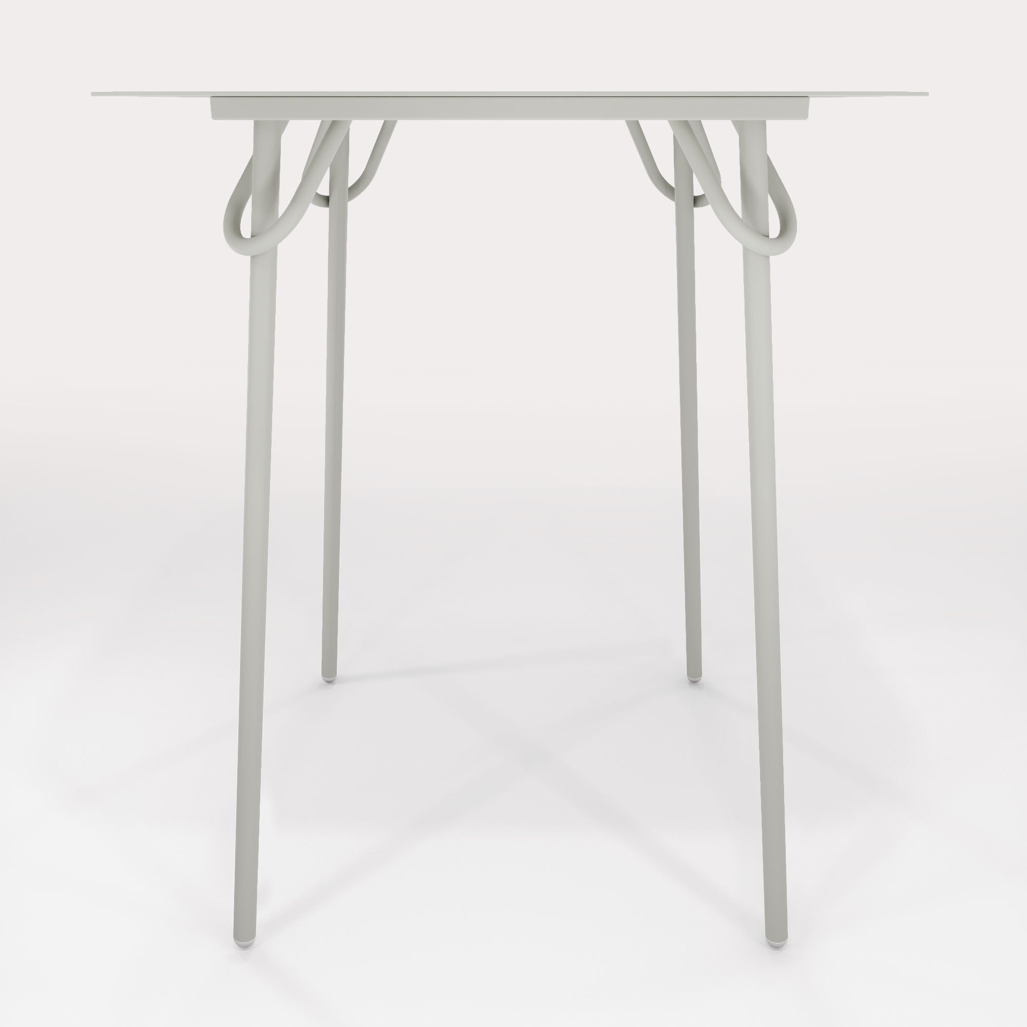 Table Duo Swim 75x75cm - H90cm - Gris Galet - bibelo