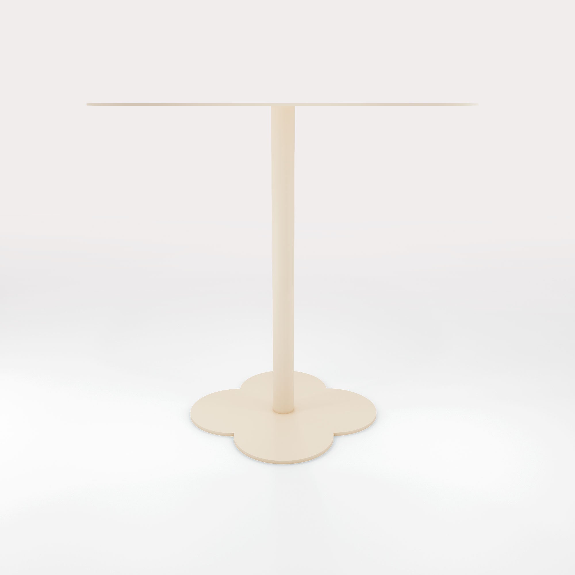 Table Duo Lilypad 72.5x72.5cm - H72cm - Sable Doré - bibelo