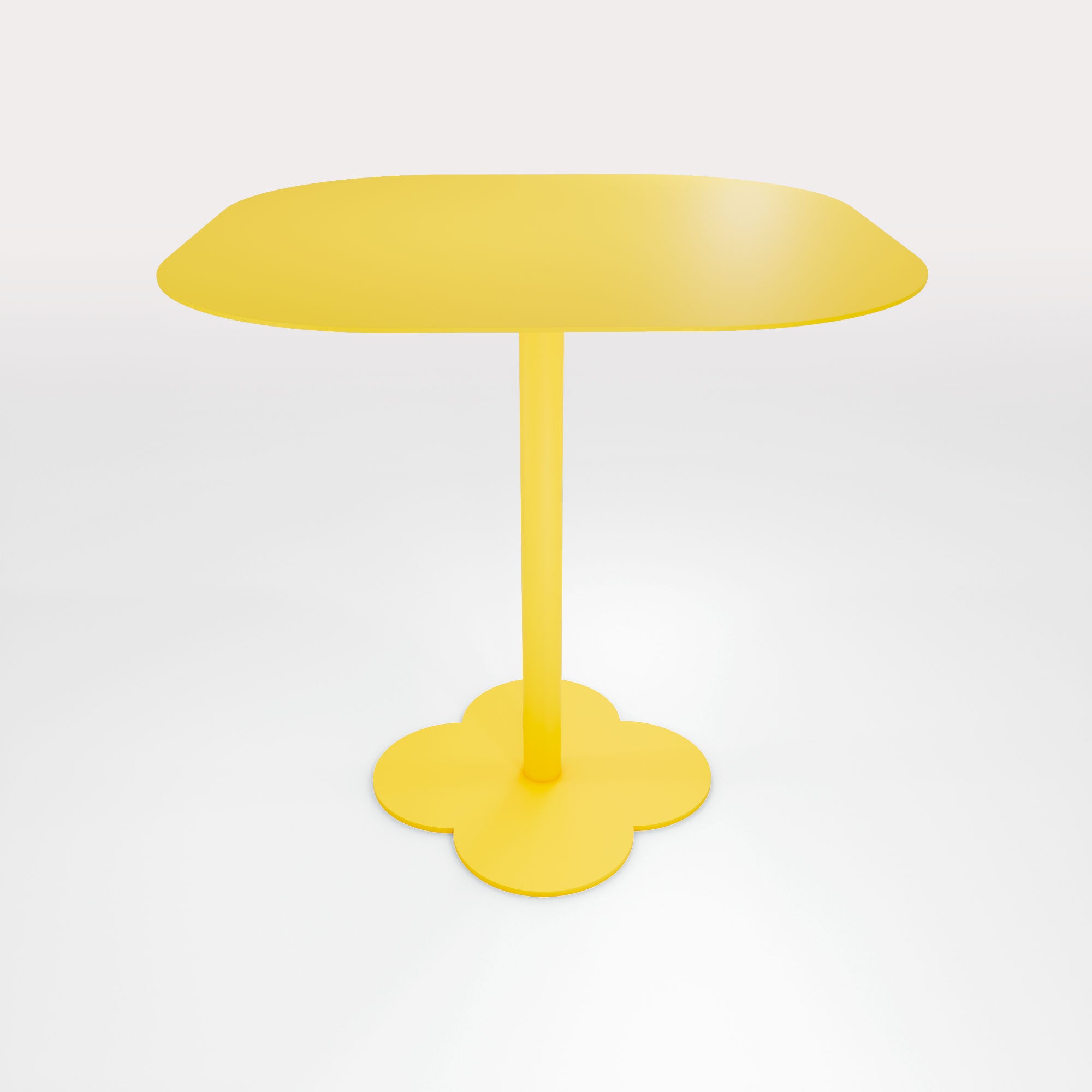 Table Duo Lilypad 72.5x72.5cm - H72cm - Jaune Cédrat - bibelo
