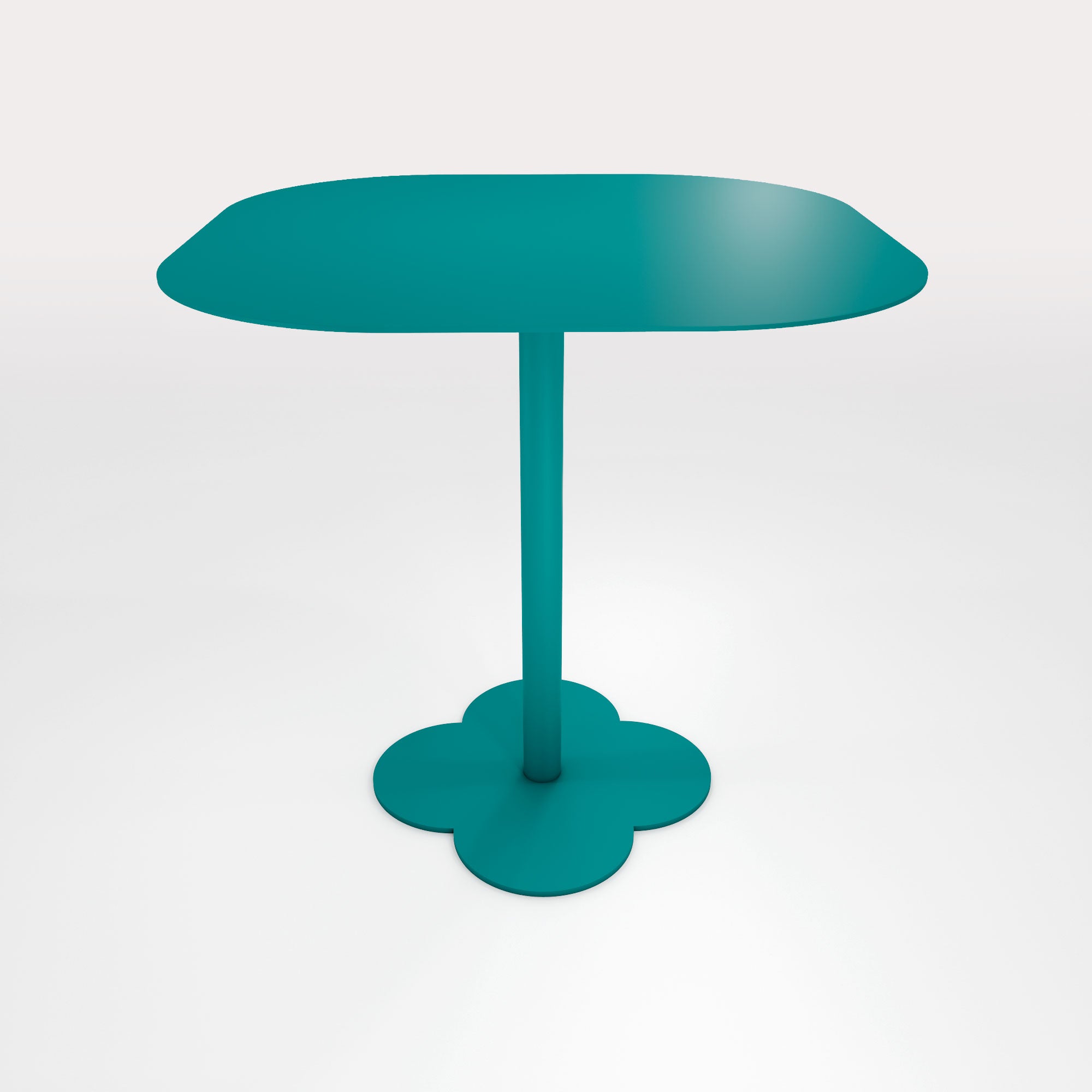 Table Duo Lilypad 72.5x72.5cm - H72cm - Bleu Horizon - bibelo