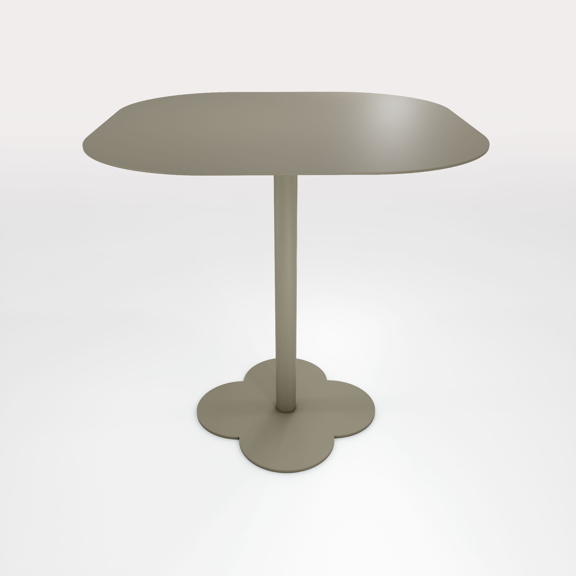 Table Duo Lilypad 72.5x72.5cm - H72cm - Kaki Cendre - bibelo