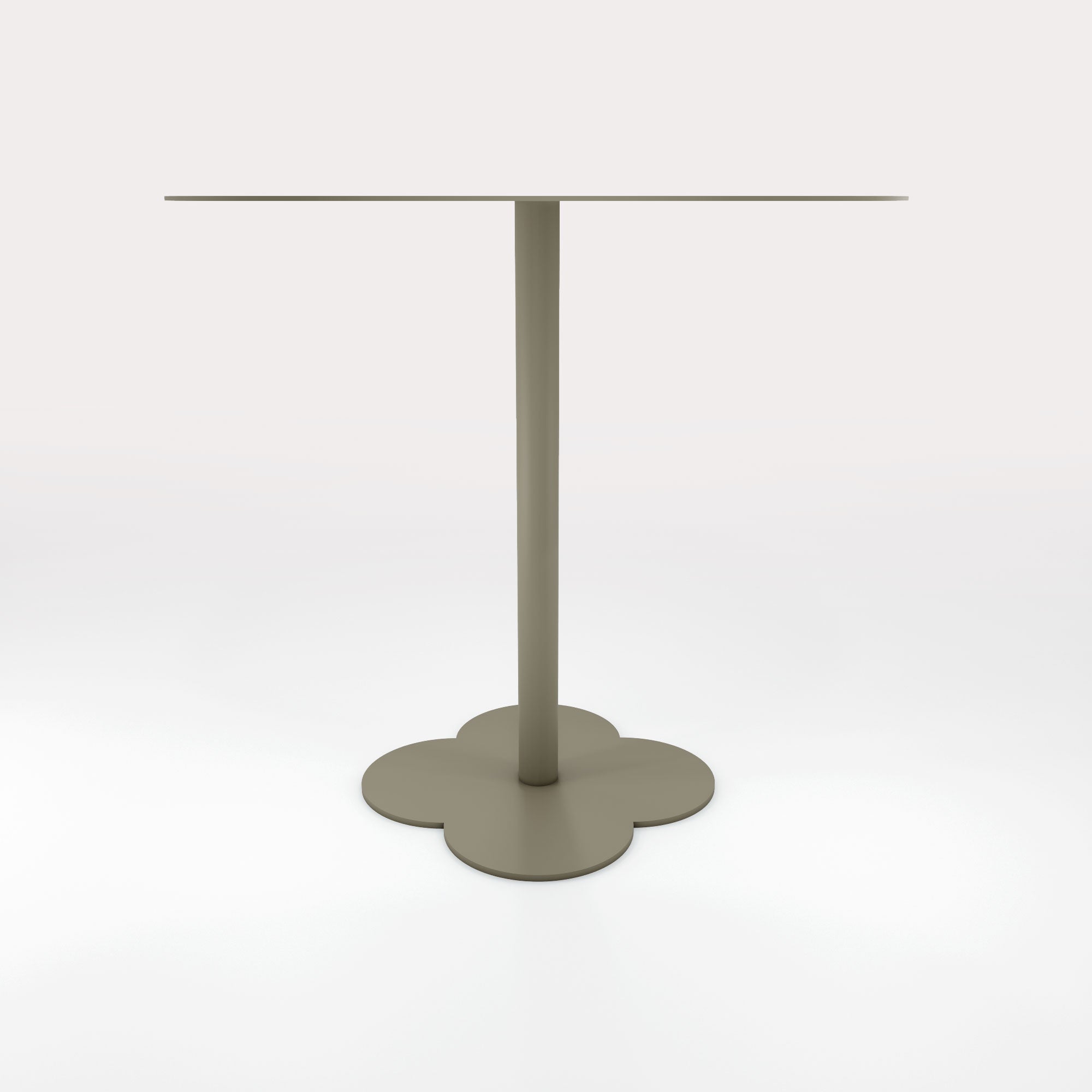 Table Duo Lilypad 72.5x72.5cm - H72cm - Kaki Cendre - bibelo