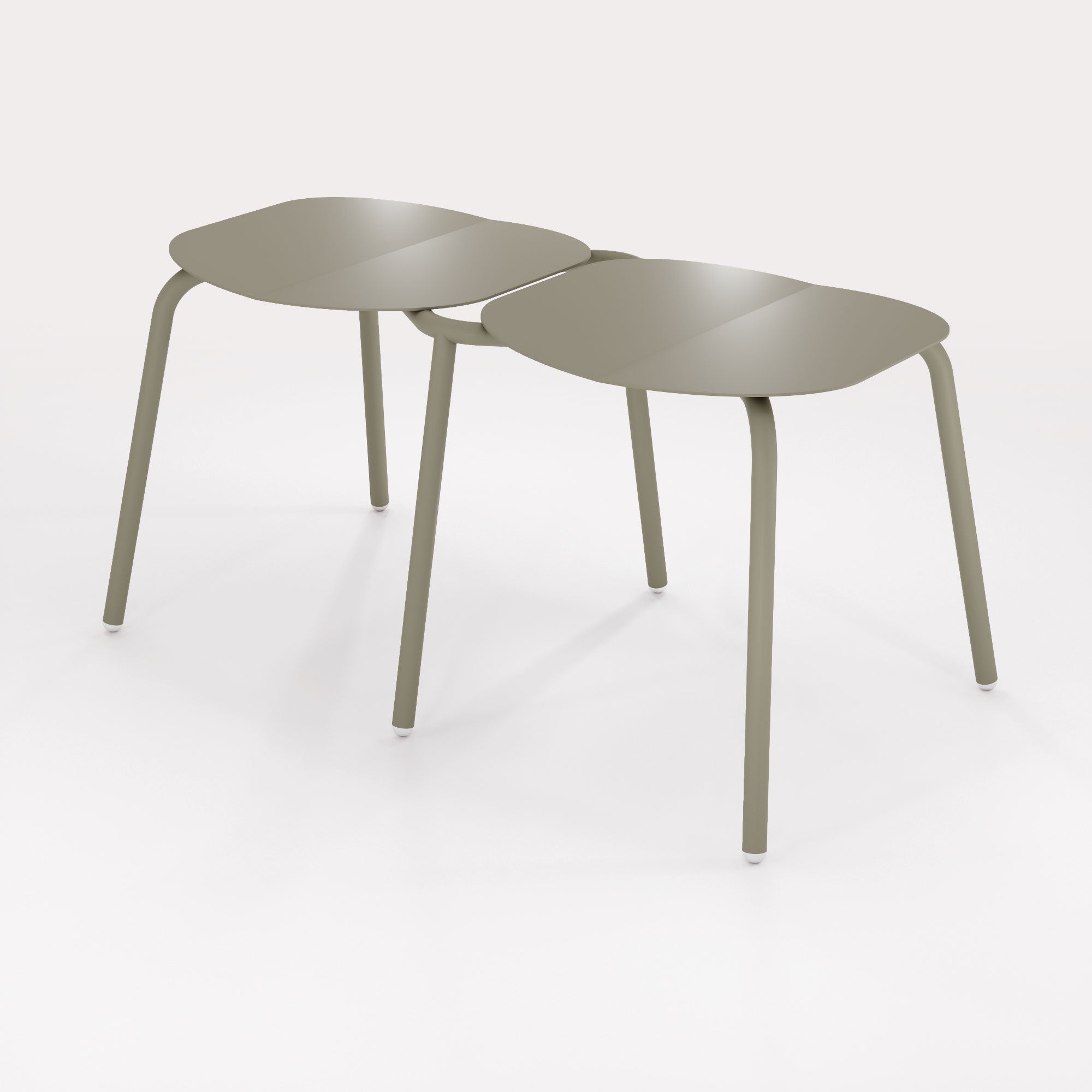 Tabouret Duo Breeze - Kaki Cendre - bibelo