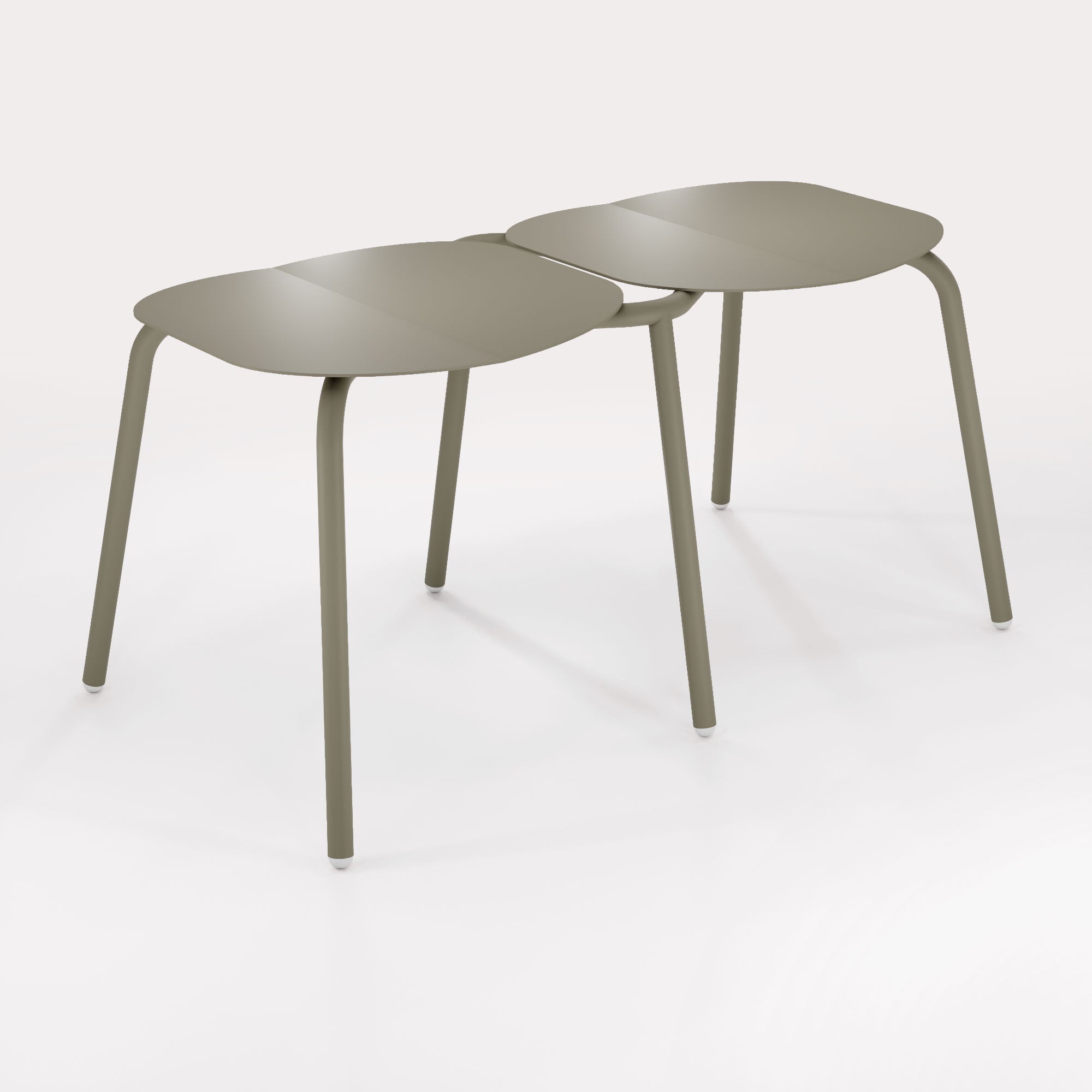 Tabouret Duo Breeze - Kaki Cendre - bibelo