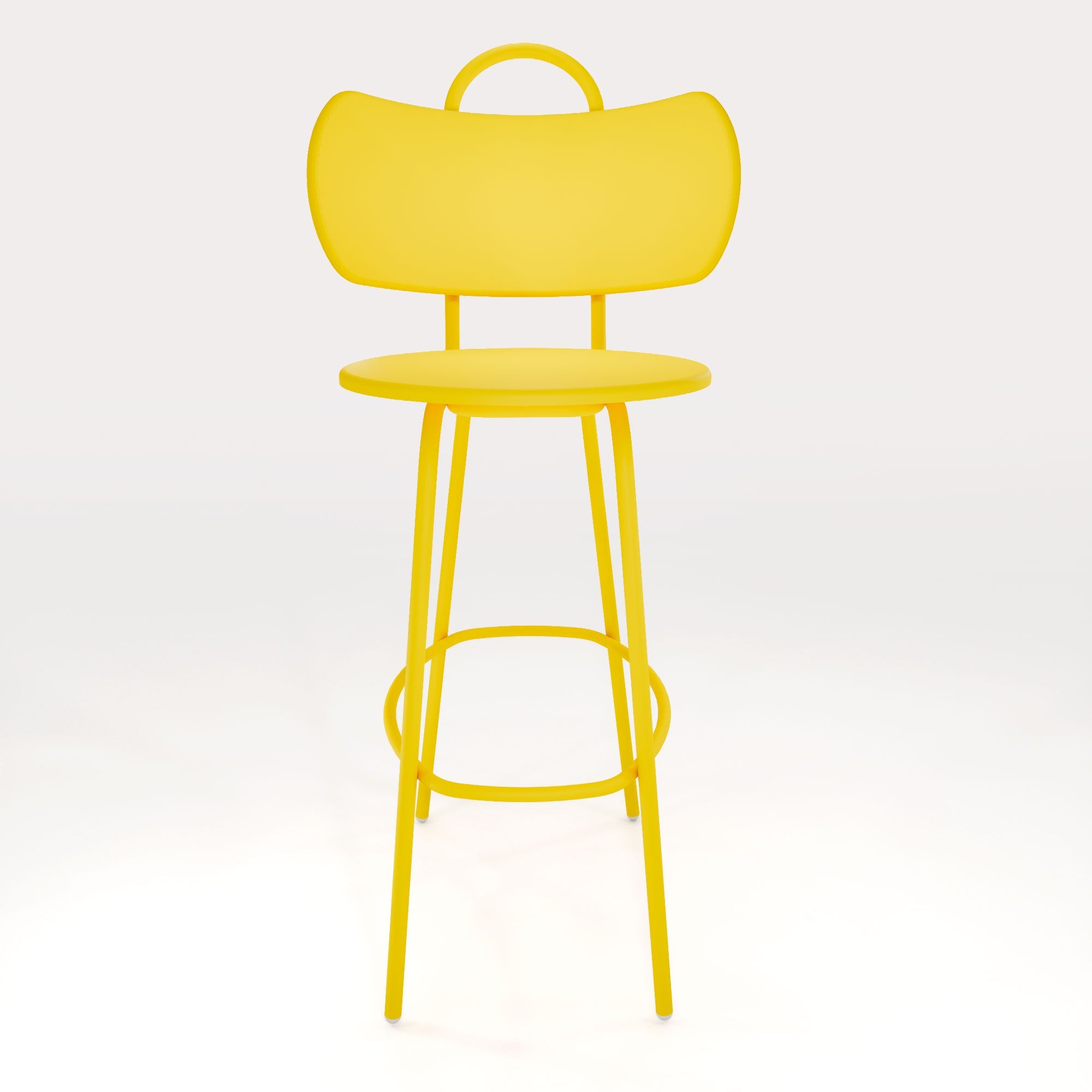 Tabouret Haut Swim H63cm - Jaune Cédrat - bibelo