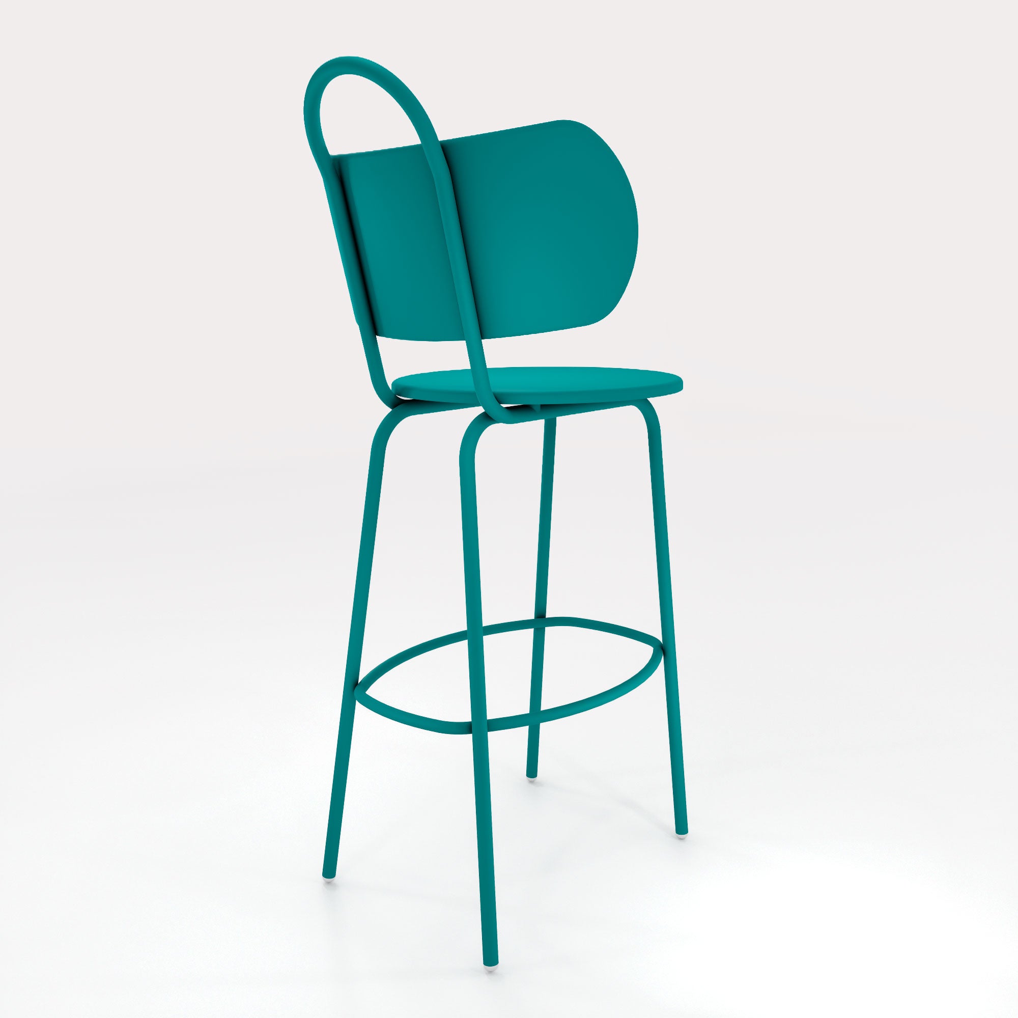 Tabouret haut Swim H63cm - Bleu Horizon - bibelo