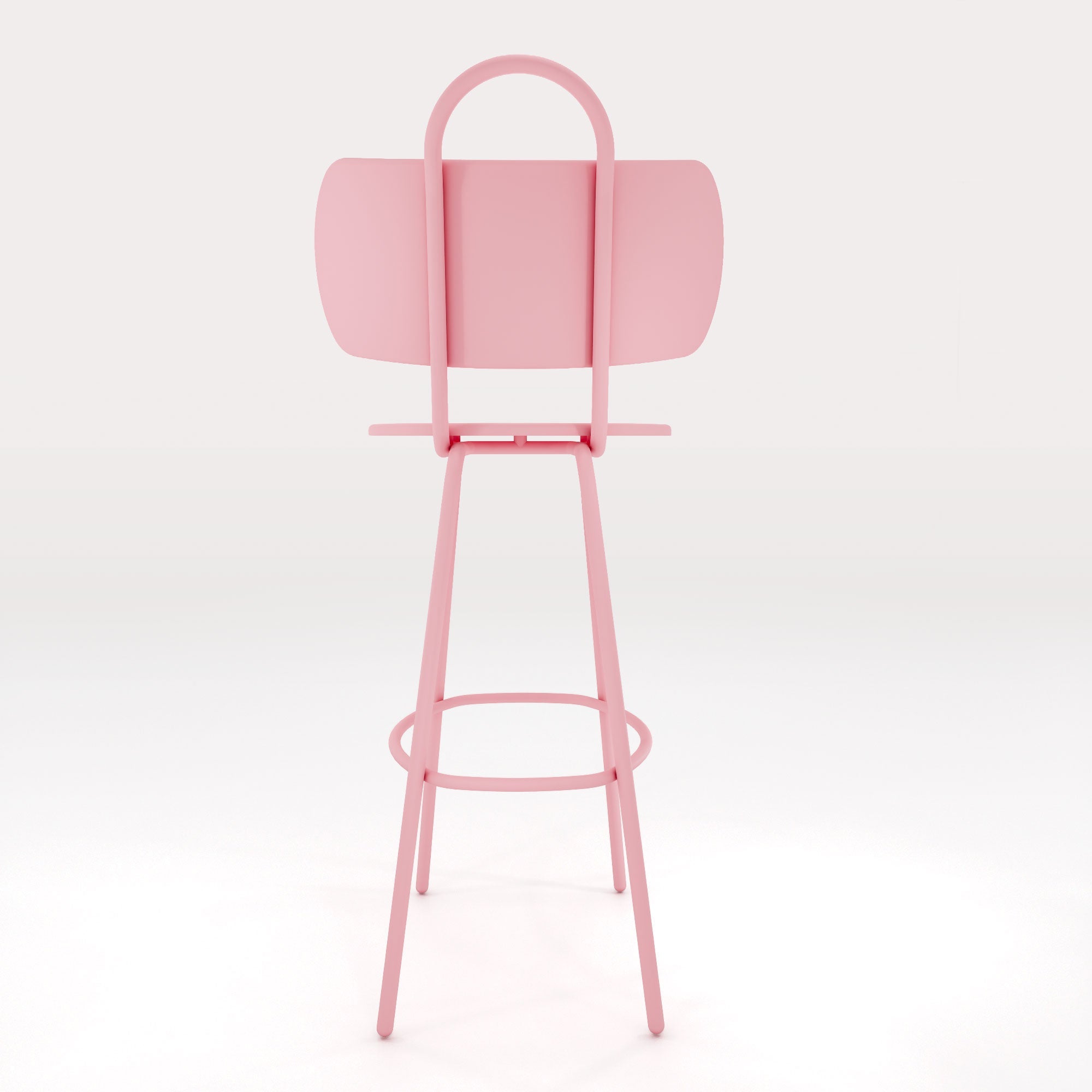 Tabouret Haut Swim H63cm - Rose Météores - bibelo