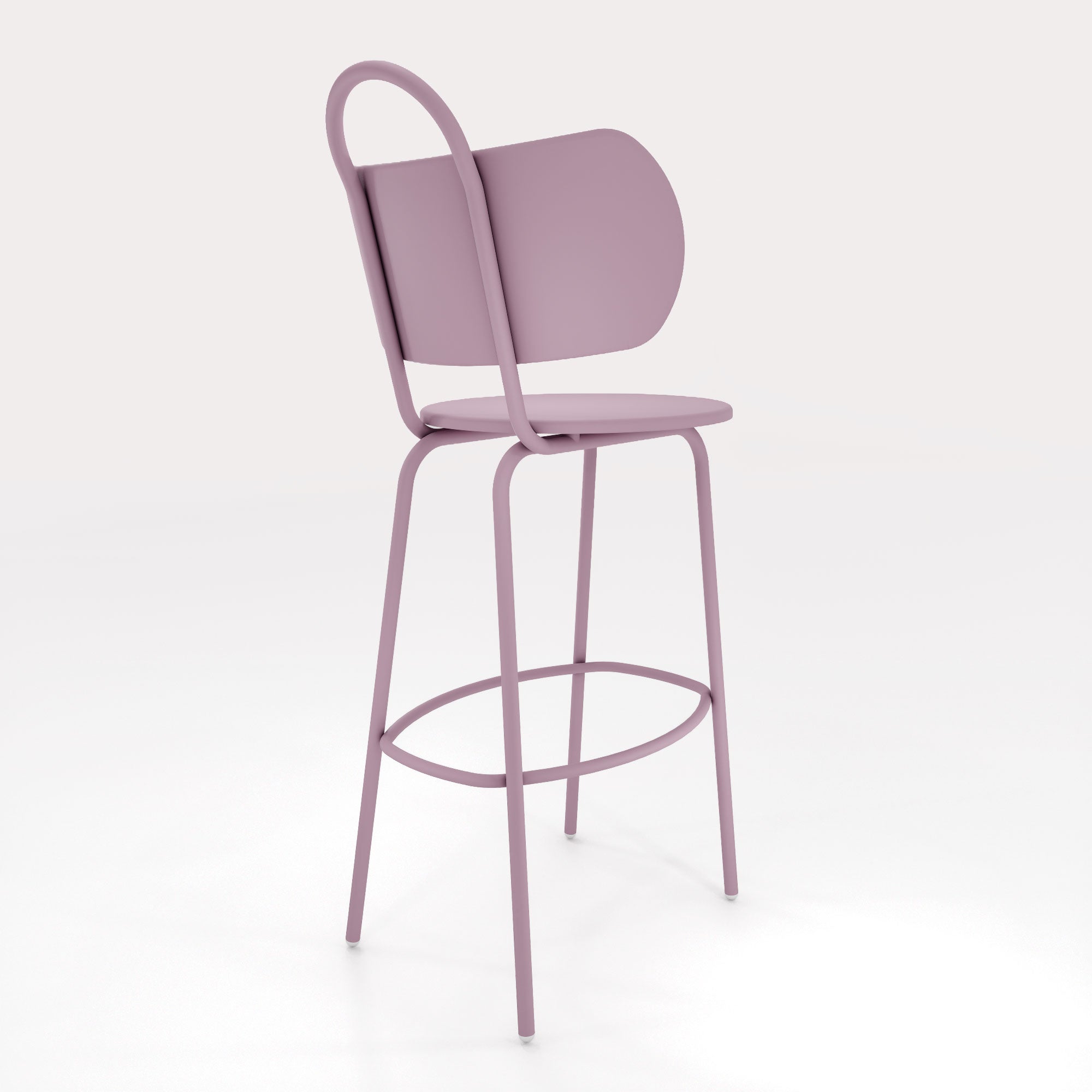 Tabouret Haut Swim H63cm - Brume Lavande - bibelo