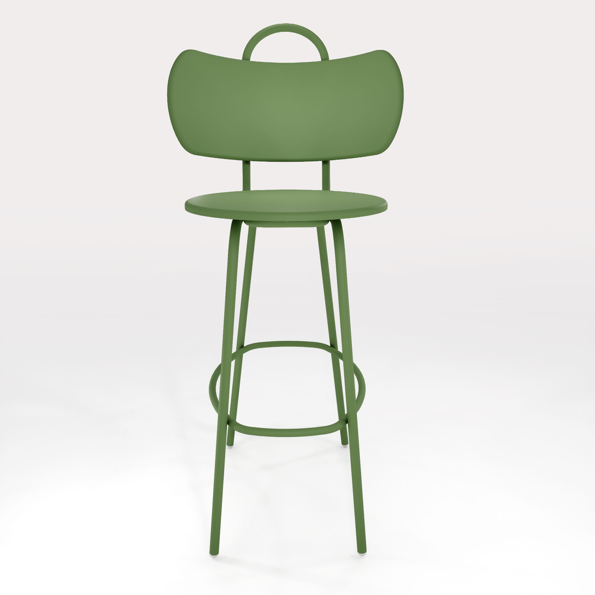 Tabouret Haut Swim H63cm - Vert Lichen - bibelo