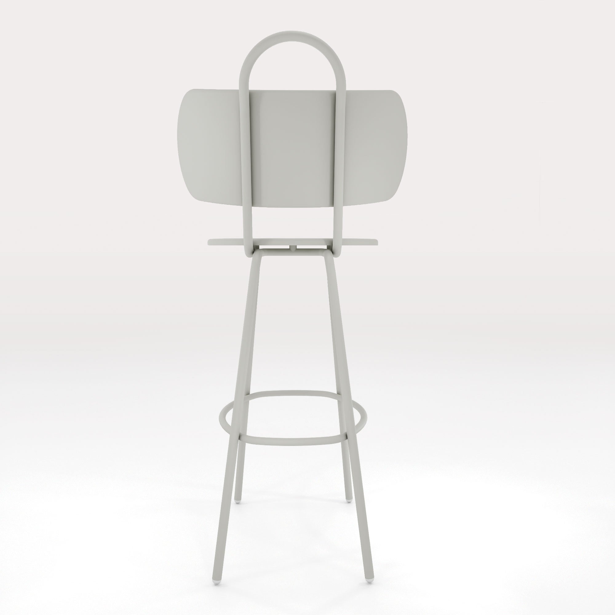 Tabouret Haut Swim H63cm - Gris Galet - bibelo