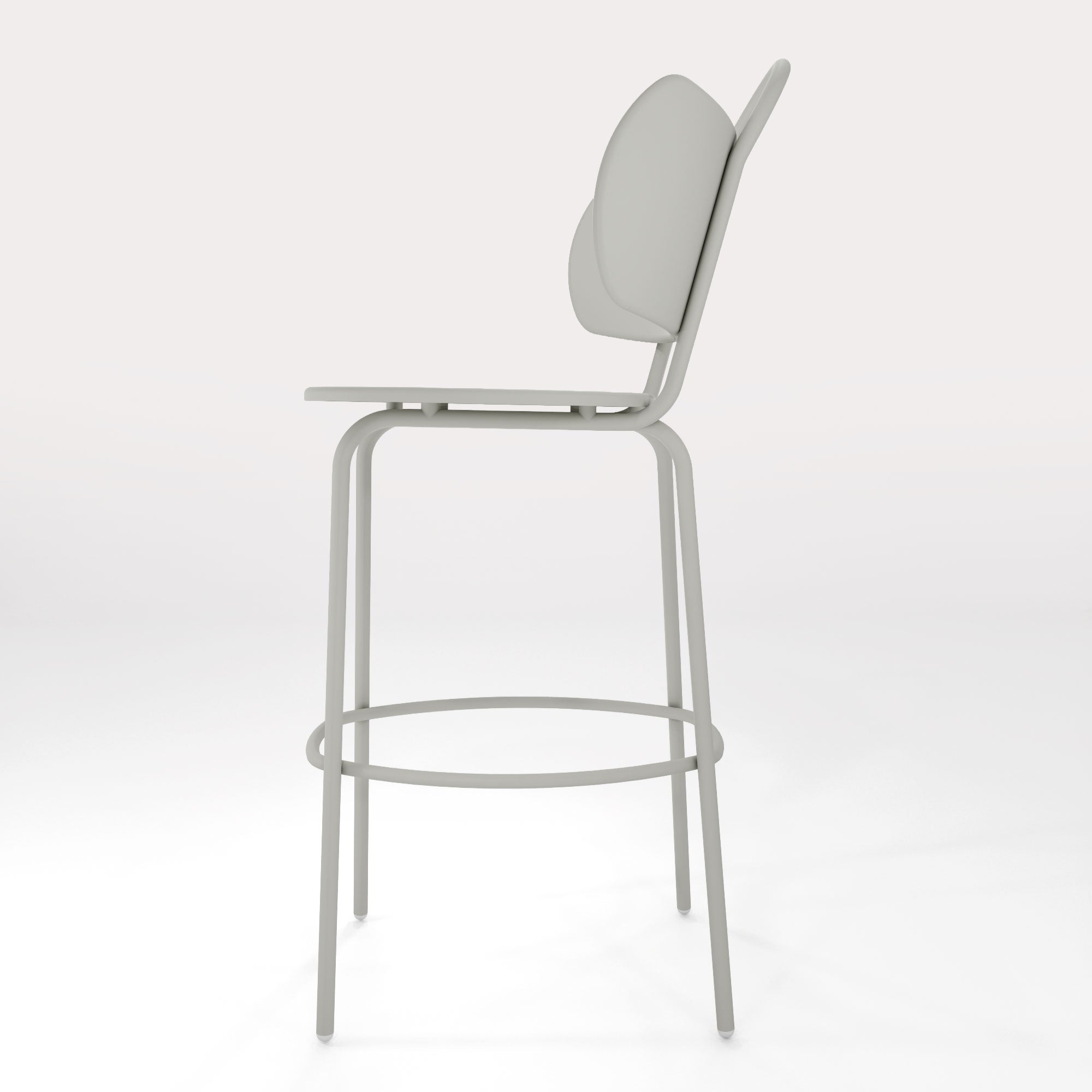 Tabouret Haut Swim H63cm - Gris Galet - bibelo